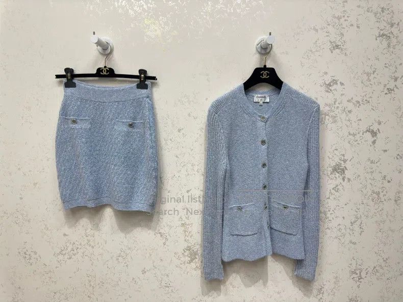 Chanel Chanel 23 Spring and Summer Preview Series Popular Blue Kn Size XXS / US 00 / IT 34 - 6 Thumbnail