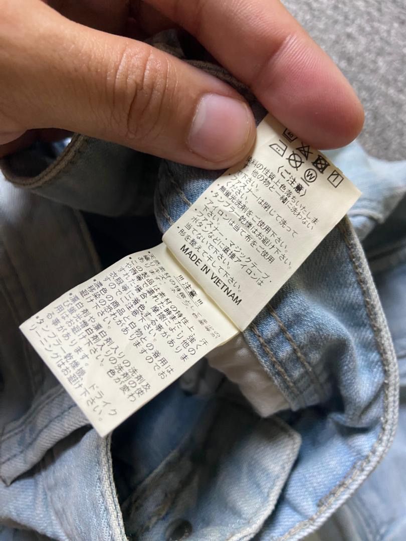 Japanese Brand Evenriver Brand Cargo Jeans with Asymmetrical Seam (175) Size US 32 / EU 48 - 4 Thumbnail