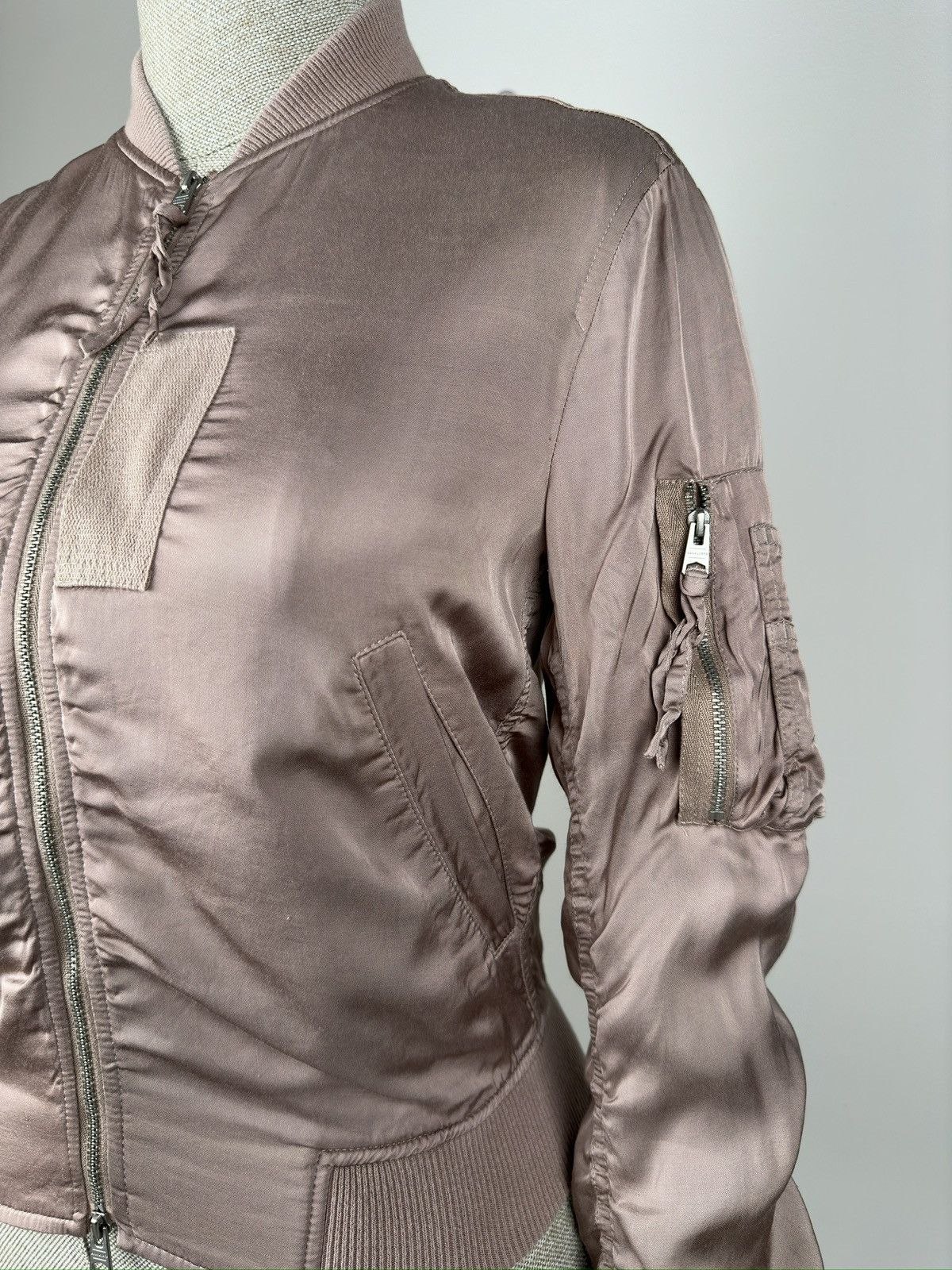 Allsaints ALLSAINTS MA-1 Kuma Bomber Jacket 100% Rayon Size XS / US 0-2 / IT 36-38 - 10 Thumbnail