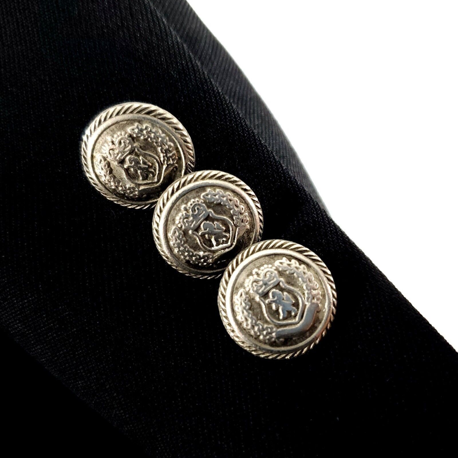 Joseph & Feiss Joseph & Feiss Internatioinal Wool 3 Silver Button Blazer 40 Size 40L - 4 Thumbnail