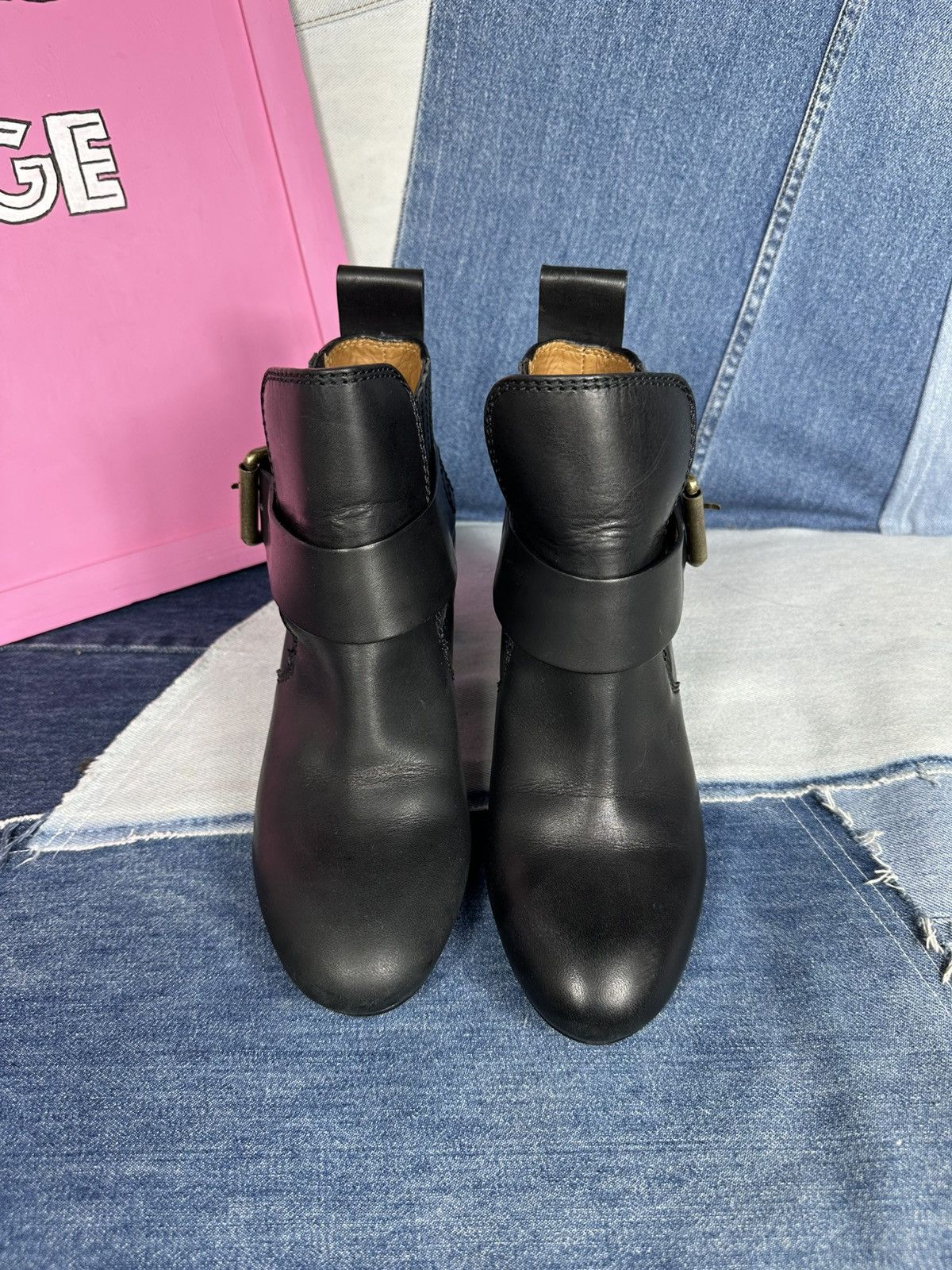 See by Chloe See By Chloe Cappa Block Heels Ankle Boots Hardware Buckle Size US 8 / IT 38 - 5 Thumbnail