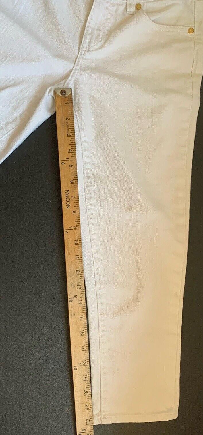 Tory Burch Tory Burch Womens Mid Rise Straight Cropped Jeans White Size 42" / US 20 - 12 Thumbnail