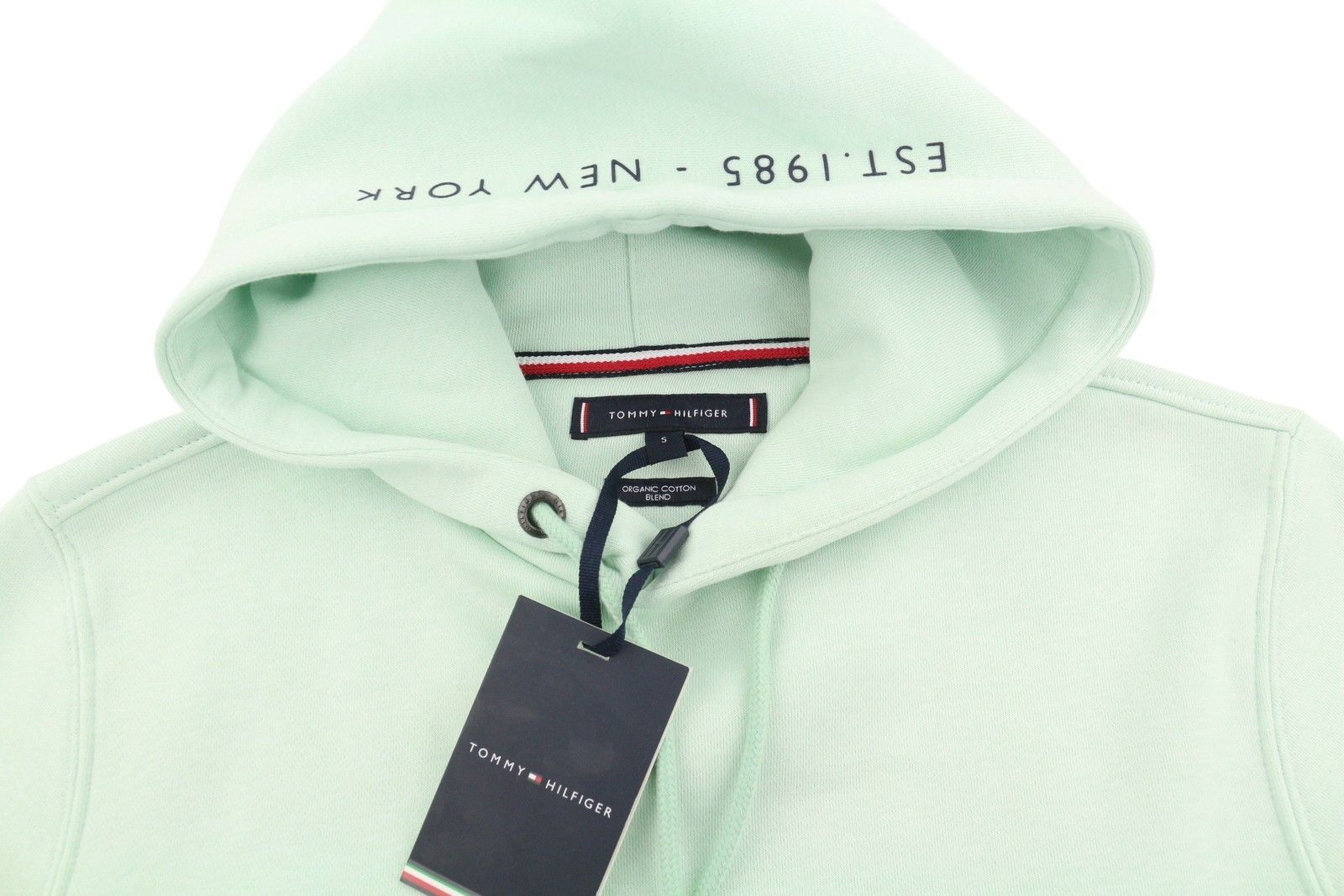 Tommy Hilfiger POCKET PLACEMENT S Minty Essence Pullover Hoodie 87401 Size US S / EU 44-46 / 1 - 5 Thumbnail