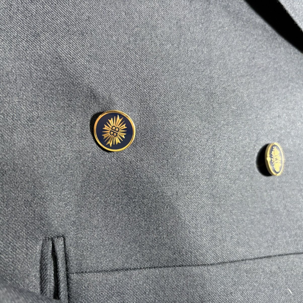 Balenciaga Vintage Balenciaga Double-Breasted Wool Suit Blazer Size 44R - 11 Thumbnail