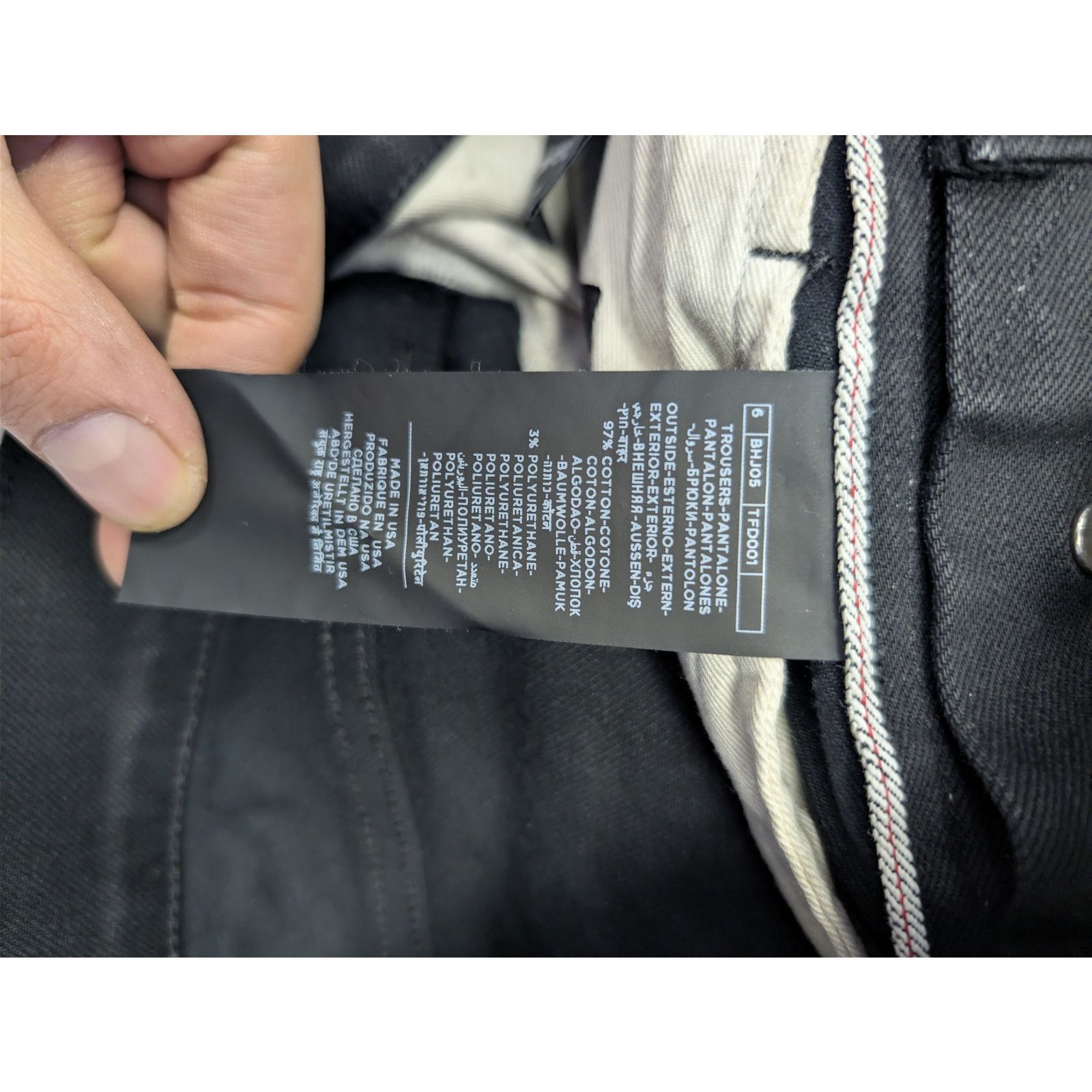 Tom Ford o1rshd1 Slim Denim Jeans in Black Size US 28 / EU 44 - 17 Thumbnail