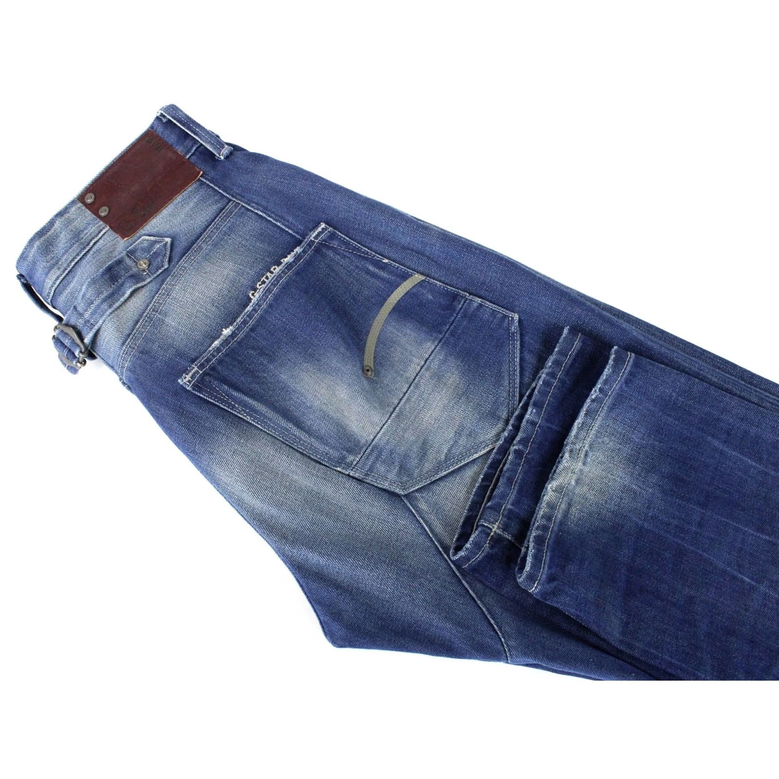 G-Star G-STAR Blades Tapered Jeans Men W31/L34 Button Fly Faded Whiskers Denim Size US 31 - 6 Thumbnail
