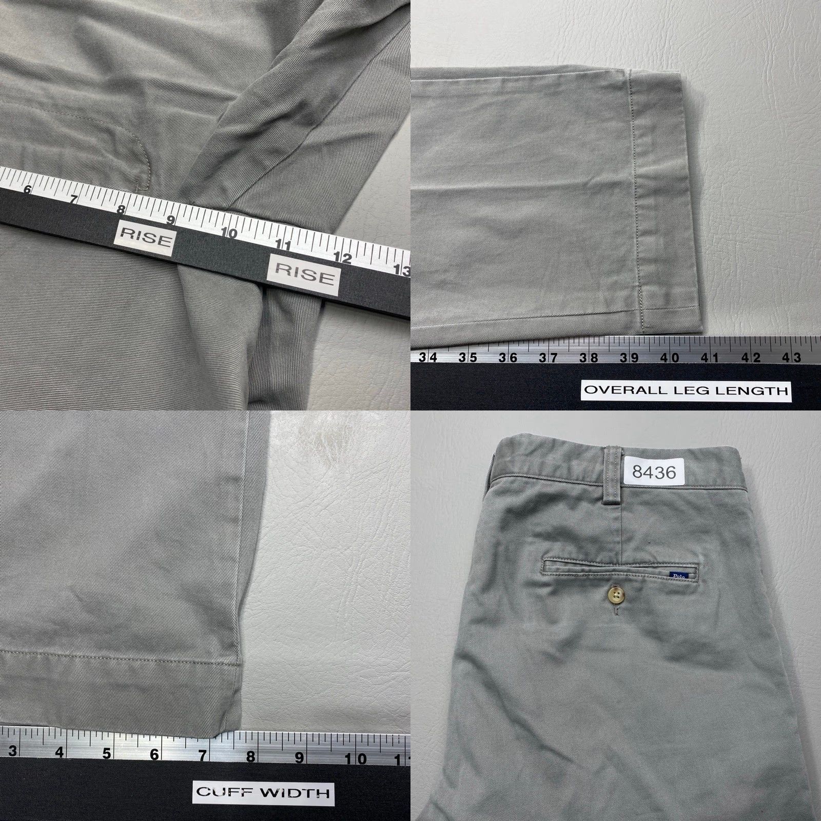 Polo Ralph Lauren Polo Ralph Lauren Chino Pants Mens 35x32 Gray 100% Cotton Slim Fit 8436 Size US S / EU 44-46 / 1 - 9 Thumbnail