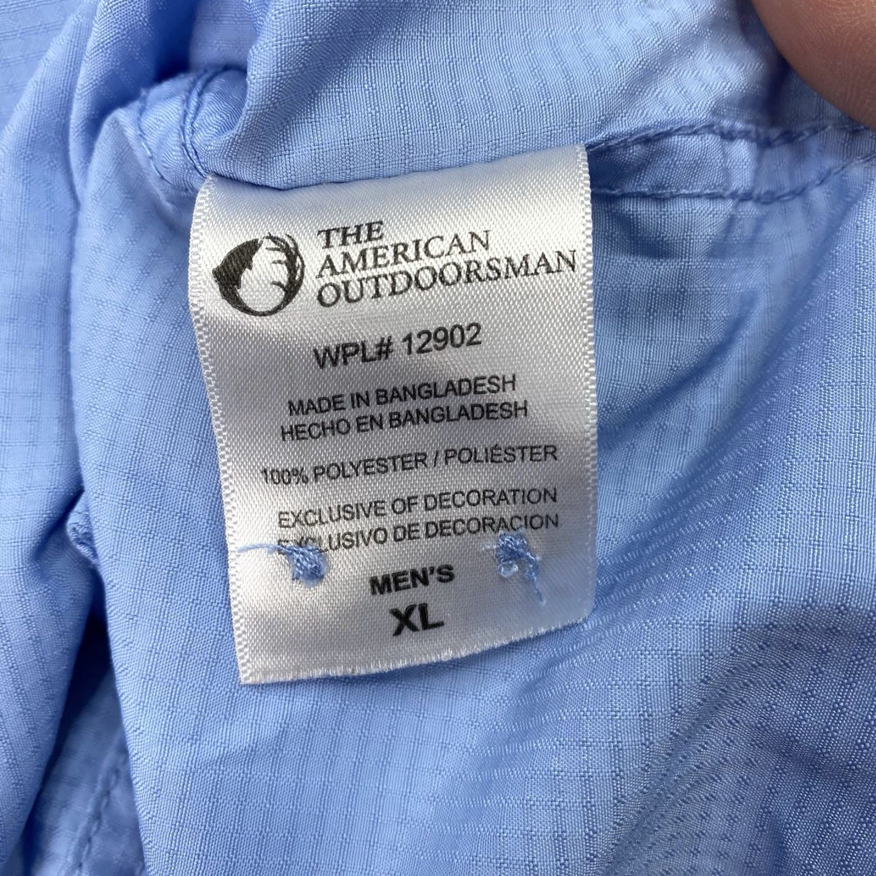 Vintage The American Outdoorsman Button-Up Shirt Mens XL Blue Short Sleeve N/A Pocketed UV Quick Dry Breathable Fishing Shirt Size US XXL / EU 58 / 5 - 5 Thumbnail