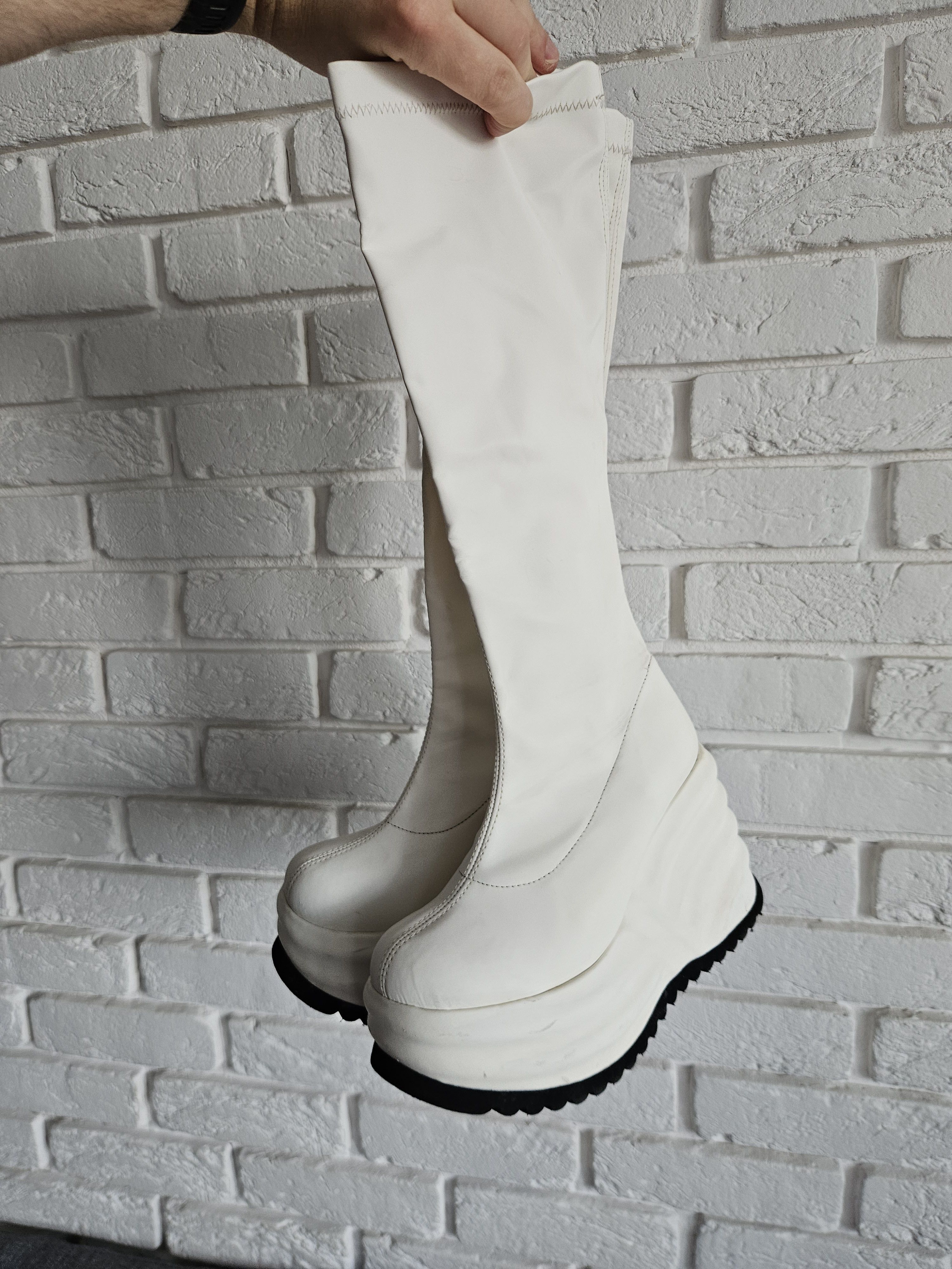 Hysteric Glamour Rare archive white platforms Rock Bull made in spain Size US 6 / IT 36 - 11 Thumbnail
