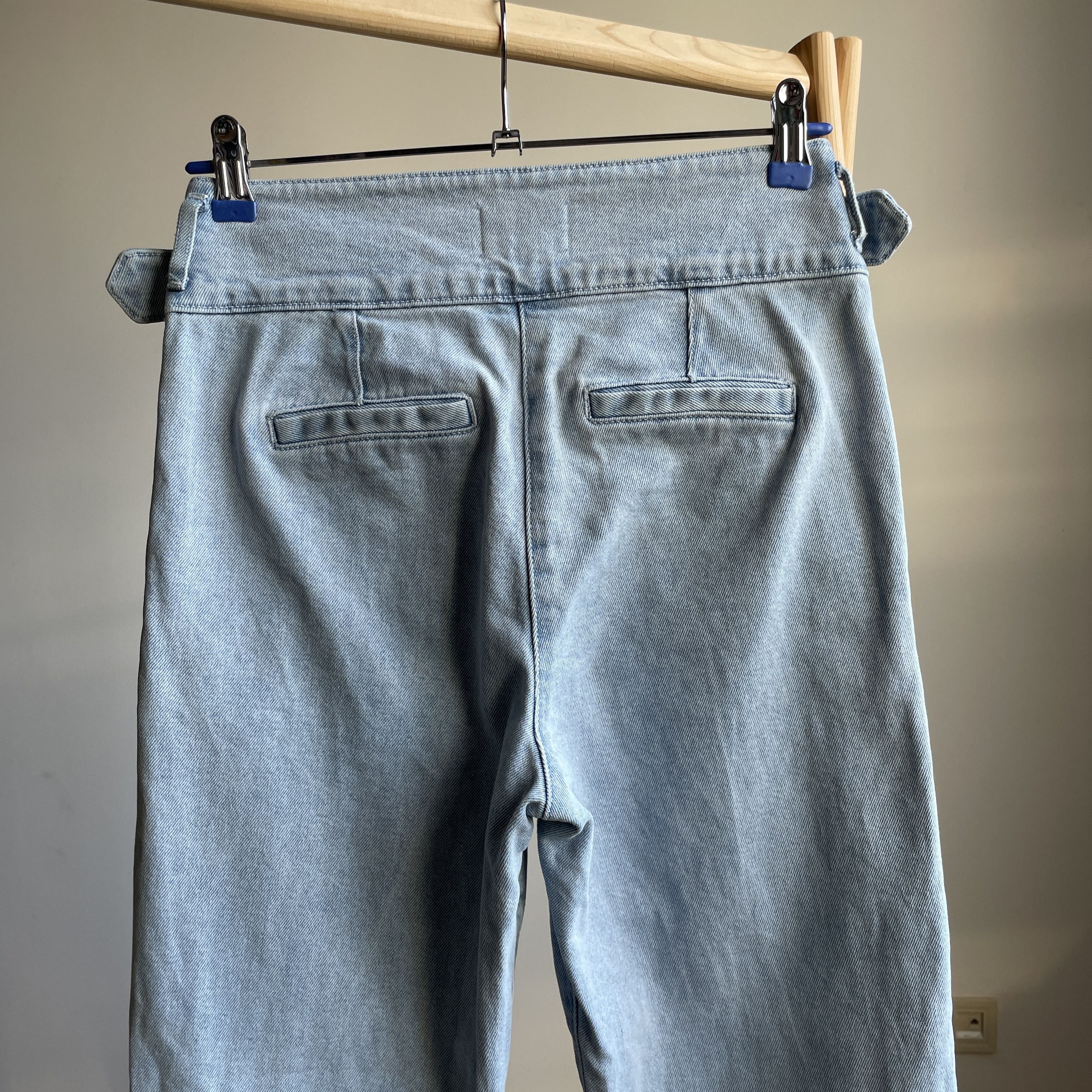 Sezane Sezane Franck Buckled Waist High Rise Jeans Size EUR 36 Size 25" / US 0 / IT 36 - 4 Thumbnail