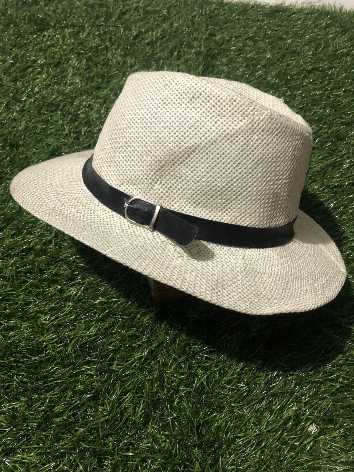 Vintage HAT x FEDORA IVORY WHITE x VTG Size 28 - 6 Thumbnail