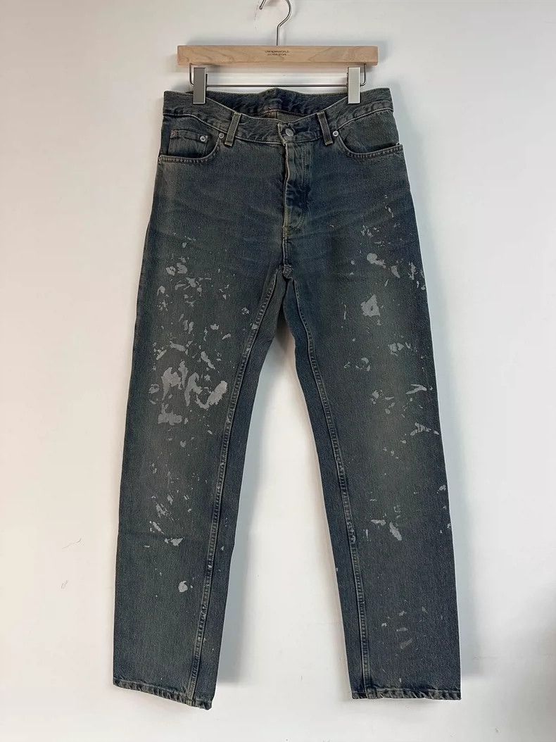 Helmut Lang HELMUT LANG Silver ink blue jeans Size US 33 - 1 Thumbnail