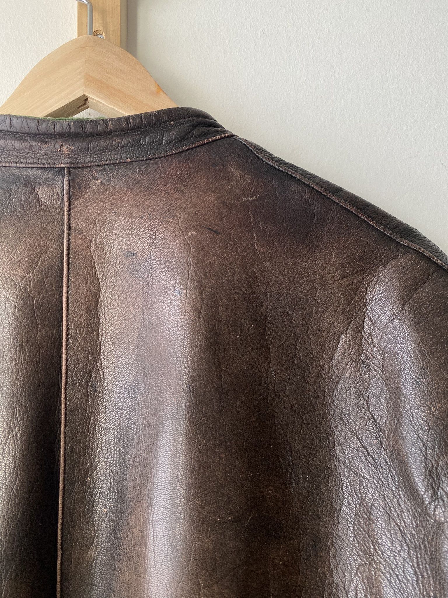 Vintage 1960s - Buckleback Leather Jacket - Made in Sweden Size US XL / EU 56 / 4 - 19 Thumbnail