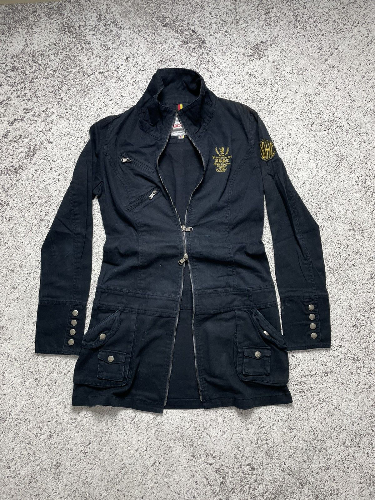 14th Addiction 2000s DOHC - Double zipper Apocalypse Vkei Dress Jacket Size US S / EU 44-46 / 1 - 2 Thumbnail