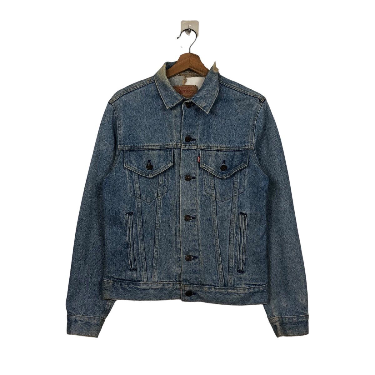 Levi's 📌Vintage Trucker Denim Jacket Distressed Levi's Made in Usa Size US M / EU 48-50 / 2 - 2 Thumbnail