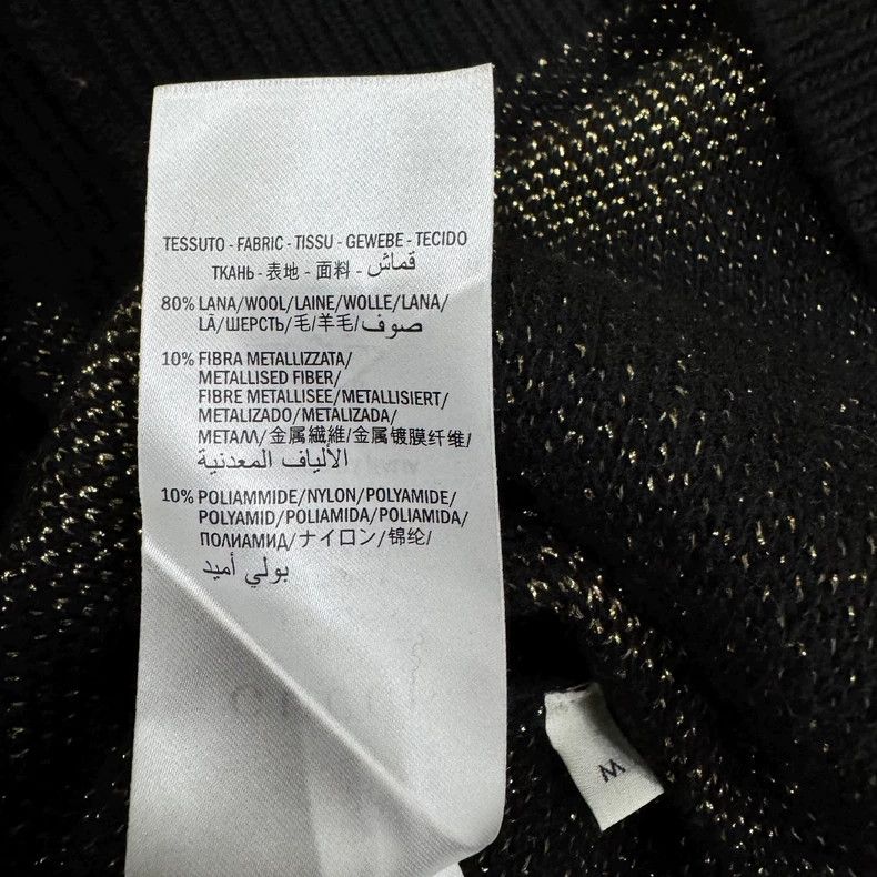 Gucci GucciGolden letter pattern design wool long-sleeved pullove Size US M / EU 48-50 / 2 - 8 Thumbnail