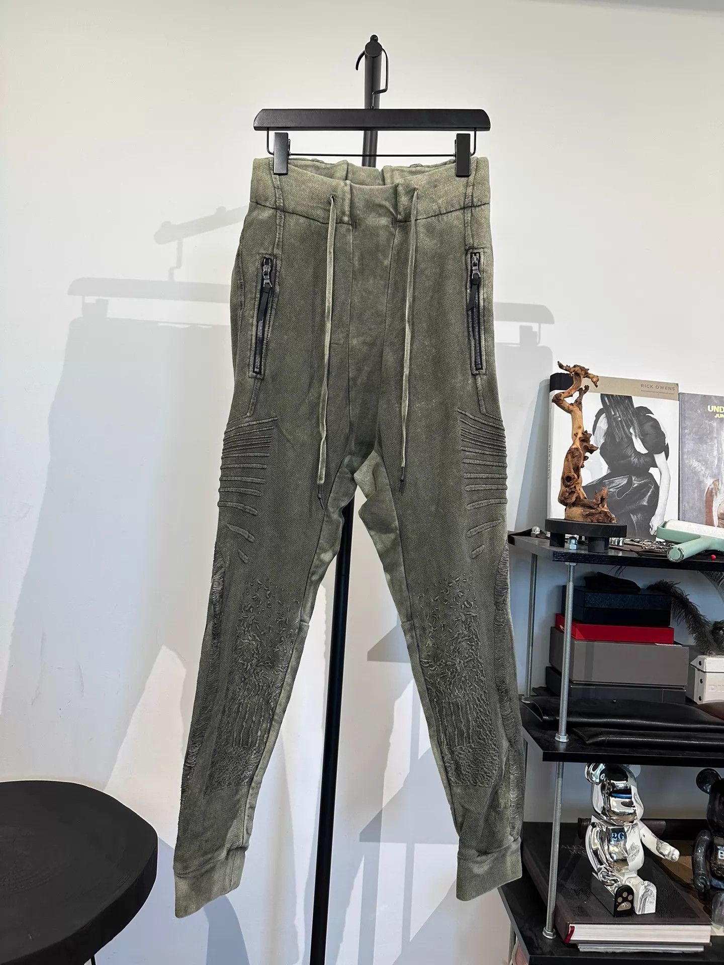 Boris Bidjan Saberi BBS P13 dropped crotch sweatpants S Size US 29 - 1 Thumbnail