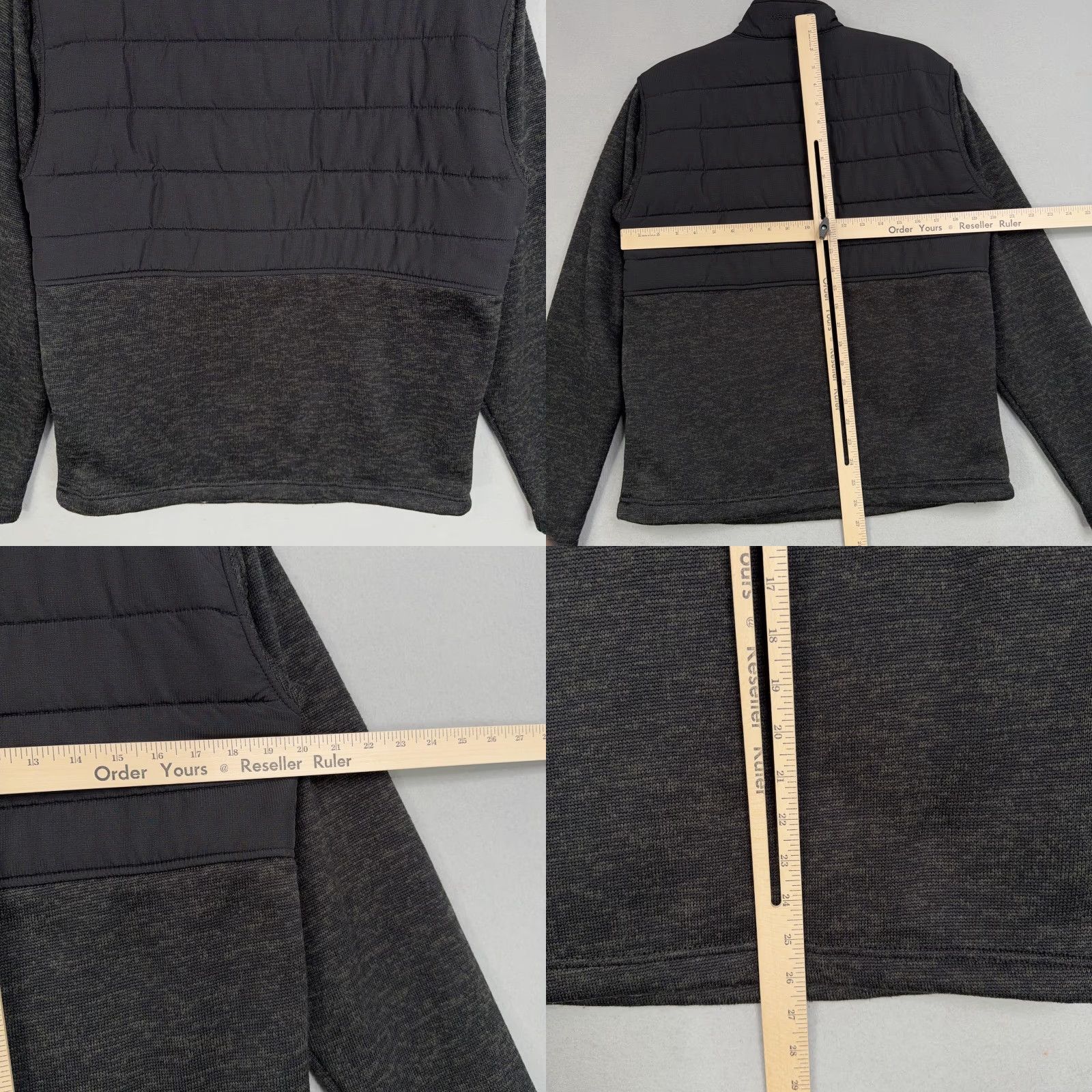 Ariat Ariat Jacket Mens Small Gray Quilted Fleece Pullover Outdoor Western Equestrian Size US S / EU 44-46 / 1 - 8 Thumbnail