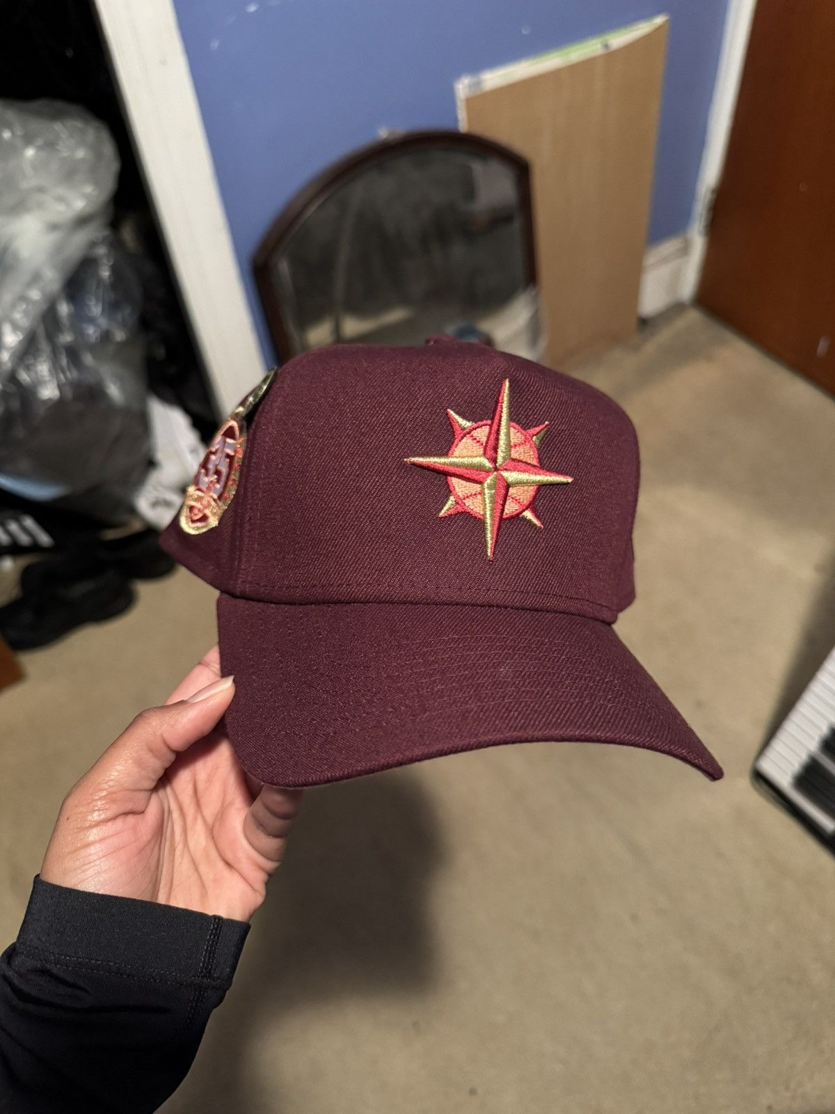 New Era Seattle Mariners Maroon Peach UV 9Forty A-Frame Size ONE SIZE - 1 Thumbnail