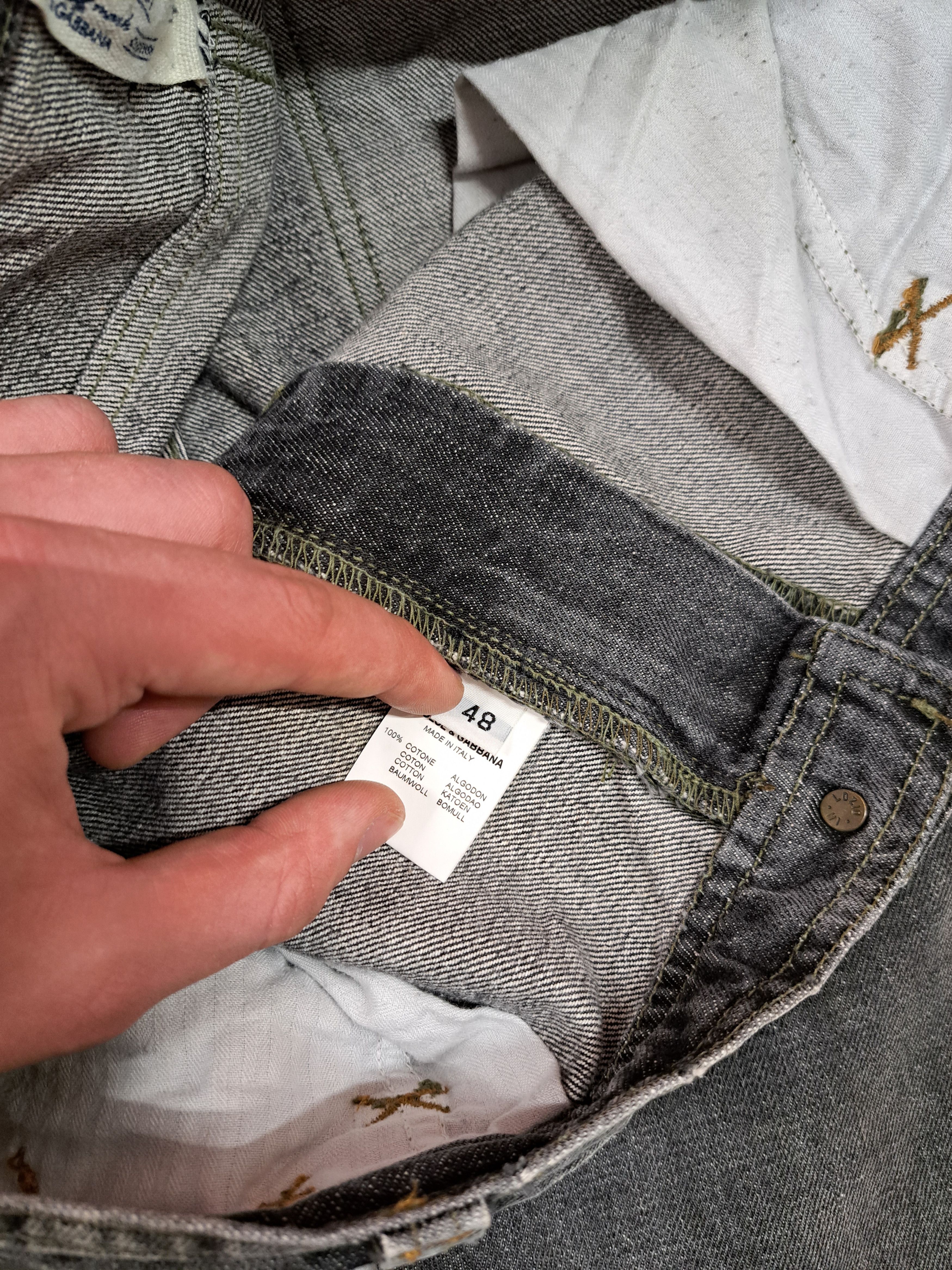 Dolce & Gabbana Vintage 00s Dolce Gabbana Archive Denim Zip Pocket Pants Size US 32 / EU 48 - 8 Thumbnail