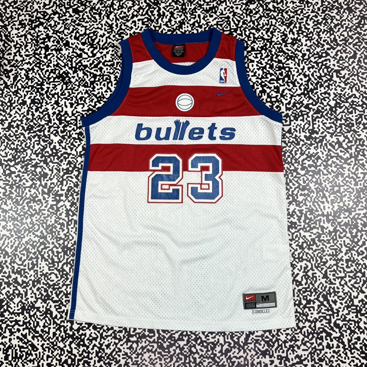 Nike Vintage 90s Nike 23 Jordan Washington Bullets NBA Jersey Size US M / EU 48-50 / 2 - 1 Thumbnail