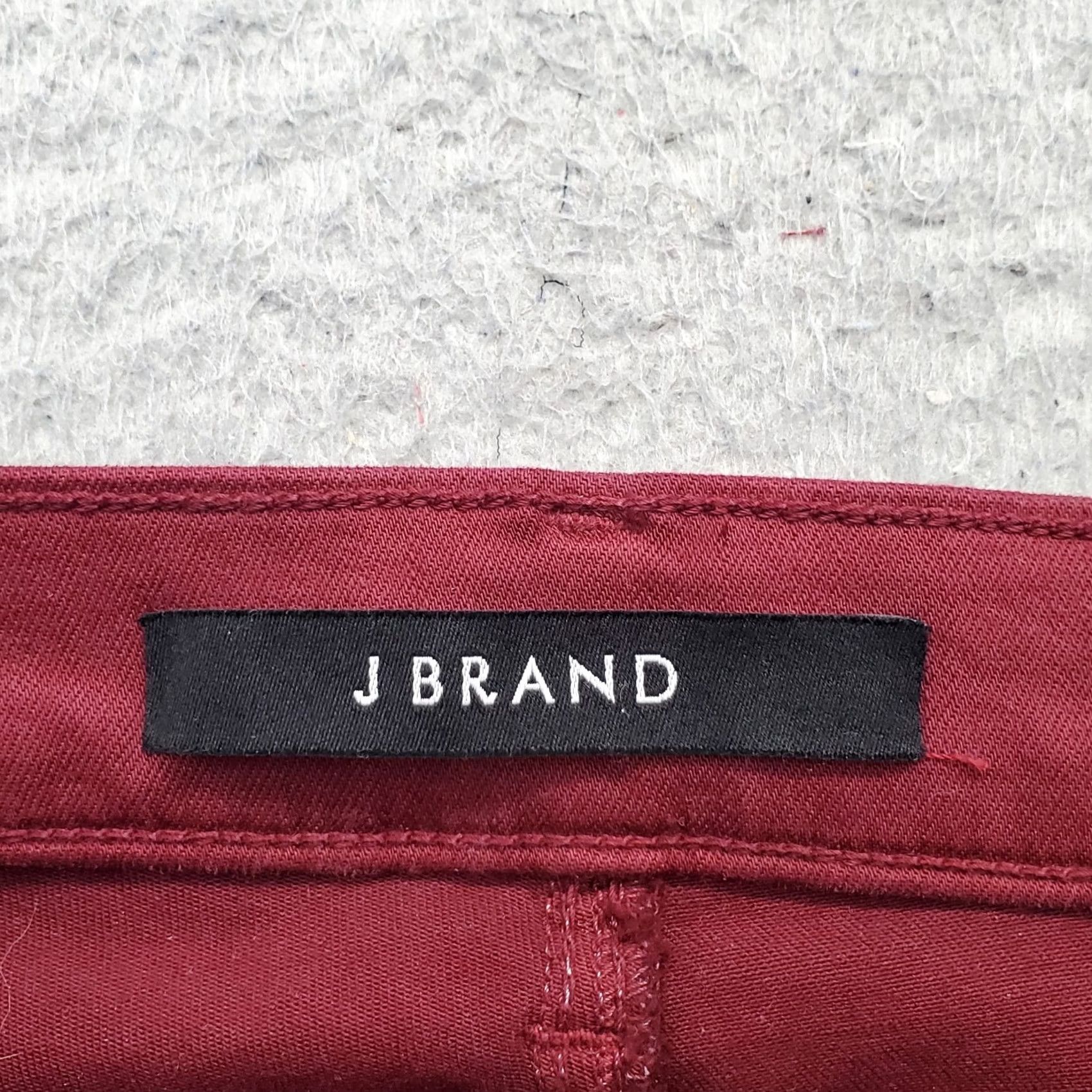 J Brand J Brand Skinny Jeans Burgundy Womens 30 Denim Flat Front Ankle Slit Streetwear Size 30 Womens Jeans Urban Streetwear Burgundy Size 30" / US 8 / IT 44 - 7 Thumbnail