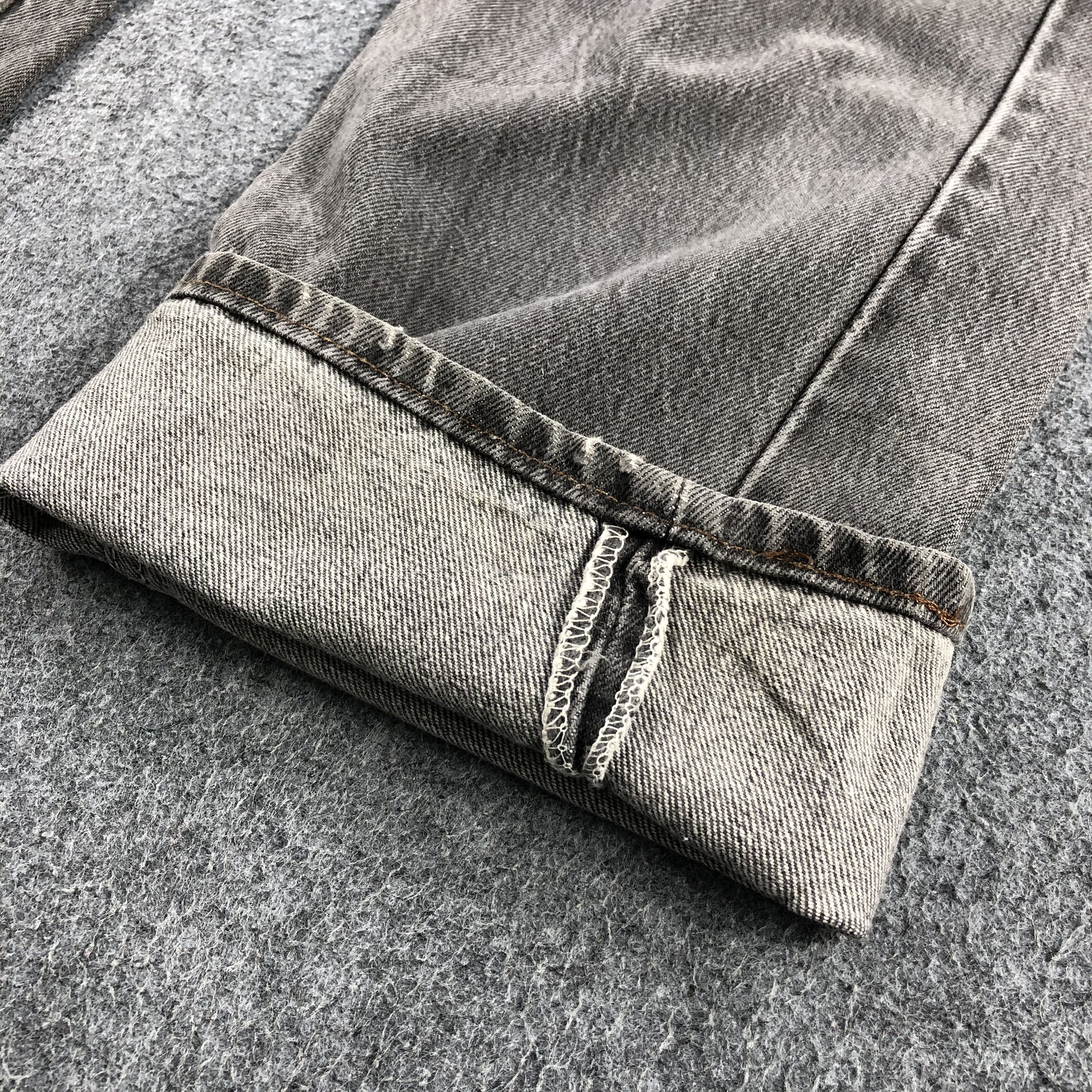 Levi's Vintage 80s Faded Black Levis 501 Jeans-JM925 Size US 35 - 6 Thumbnail