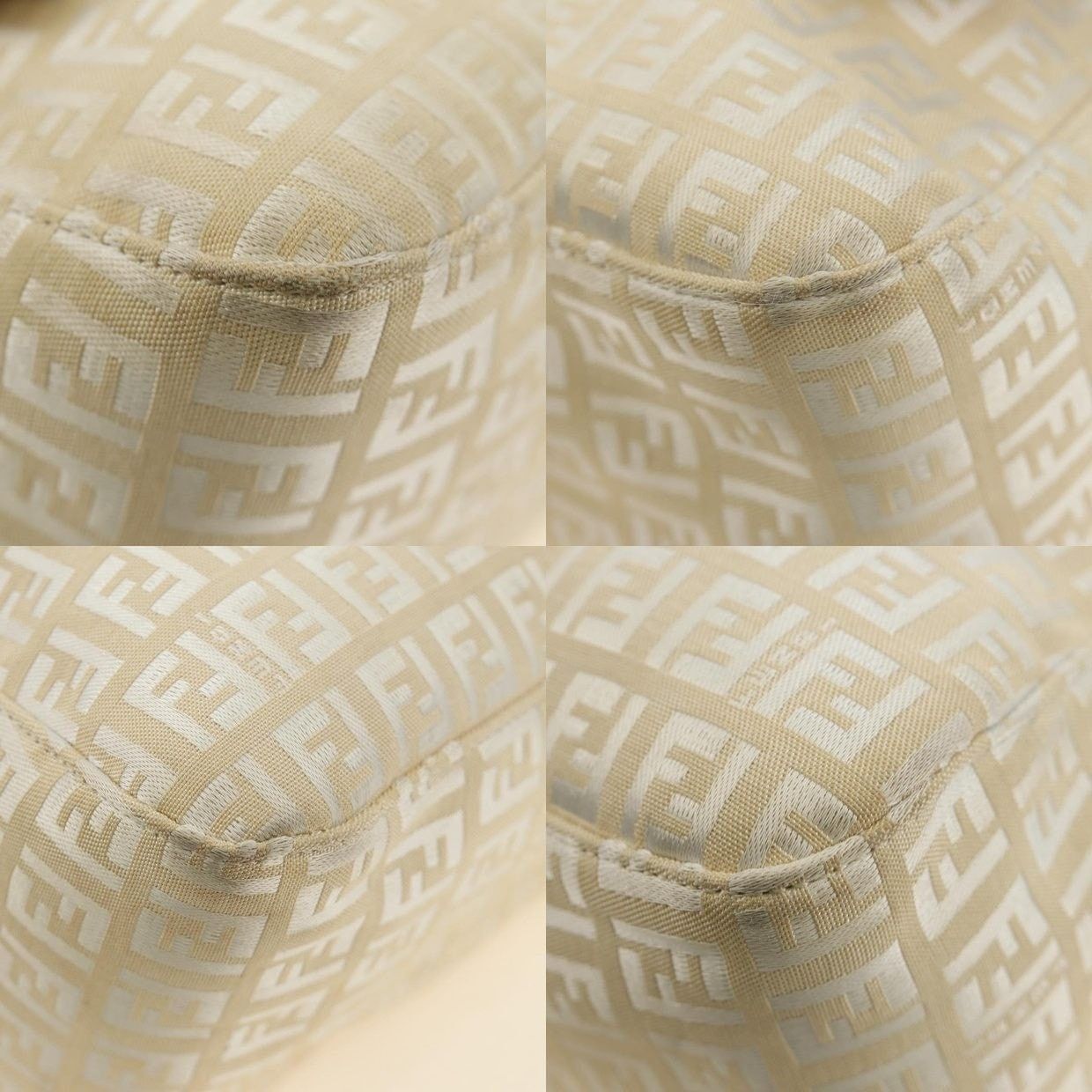 Fendi Fendi Zucchino Mamma Baguette Shoulder Bag White Size ONE SIZE - 12 Thumbnail