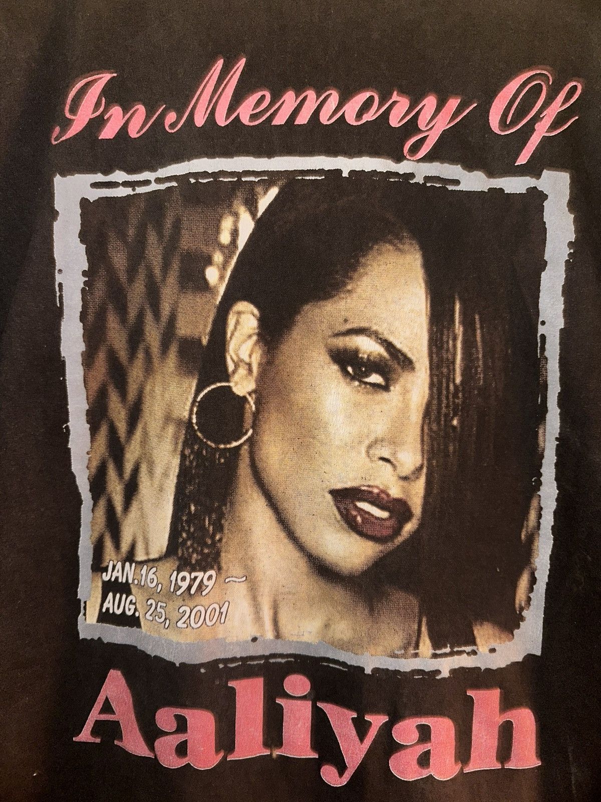 Other Vintage 2001 Aaliyah Memorial T-Shirt • Original • Try Again Size L / US 10 / IT 46 - 3 Thumbnail
