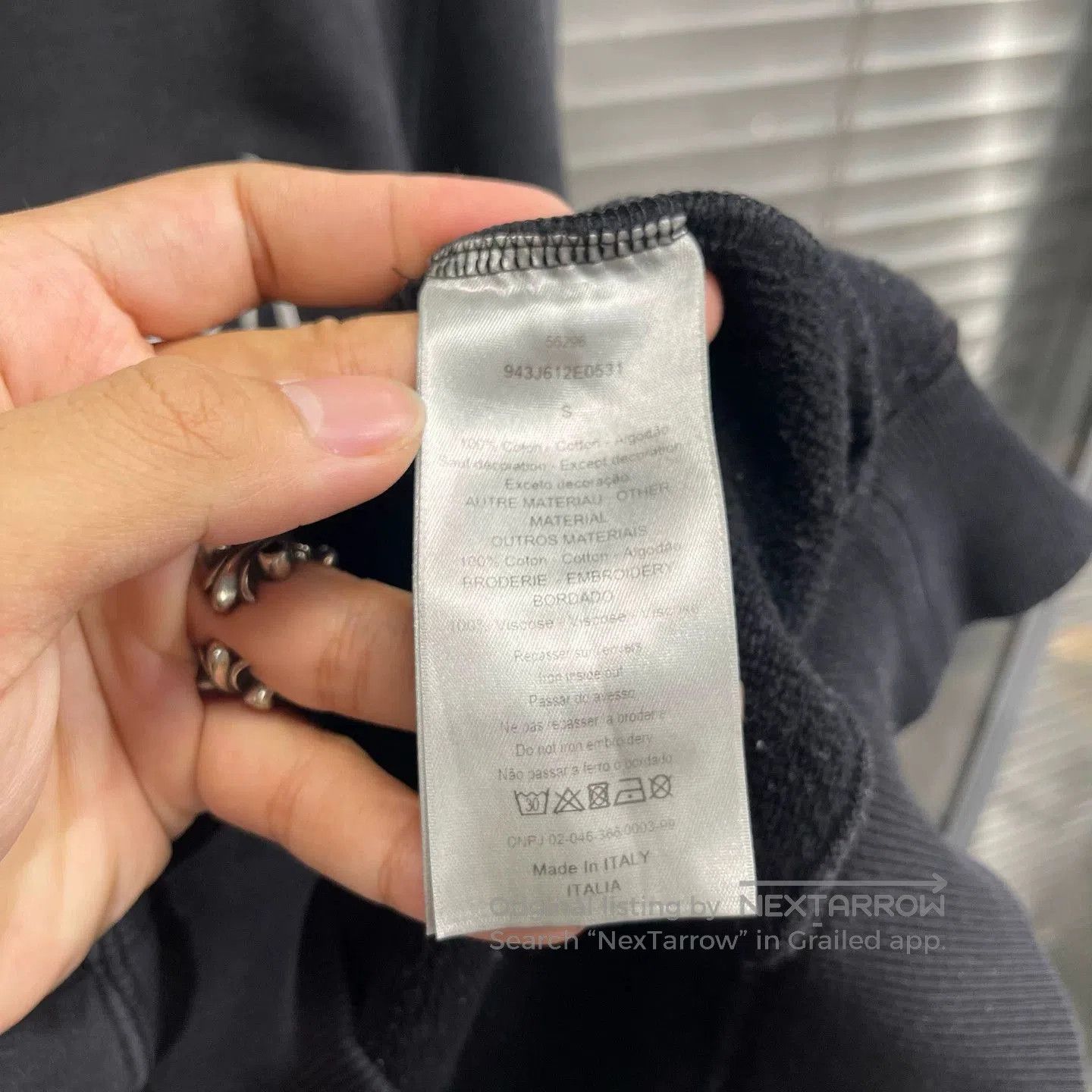 Dior Black Long-Sleeve Crewneck Sweatshirt. Size US S / EU 44-46 / 1 - 6 Thumbnail