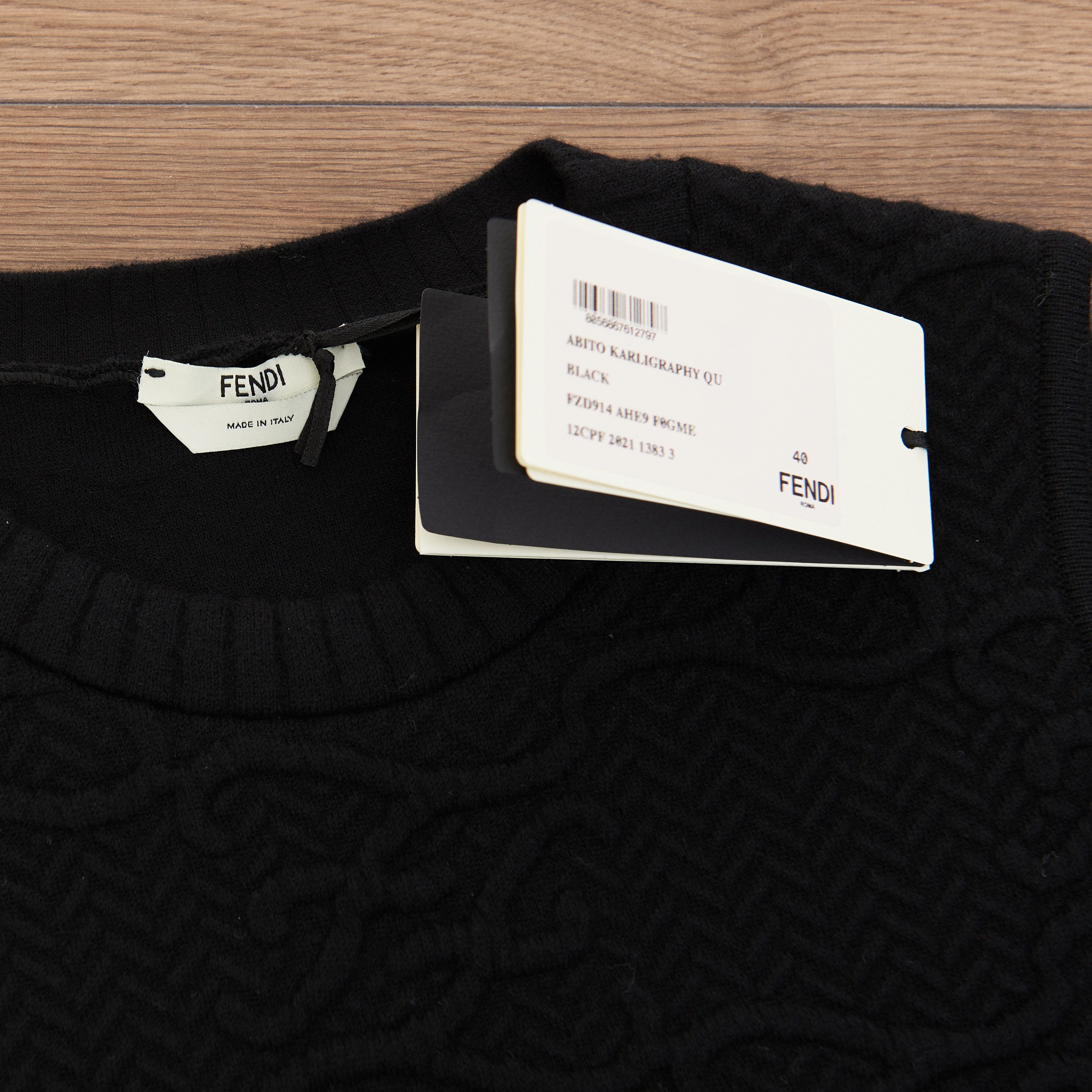 Fendi Black Sleeveless Dress With FF Karligraphy Motif Size S / US 4 / IT 40 - 10 Thumbnail