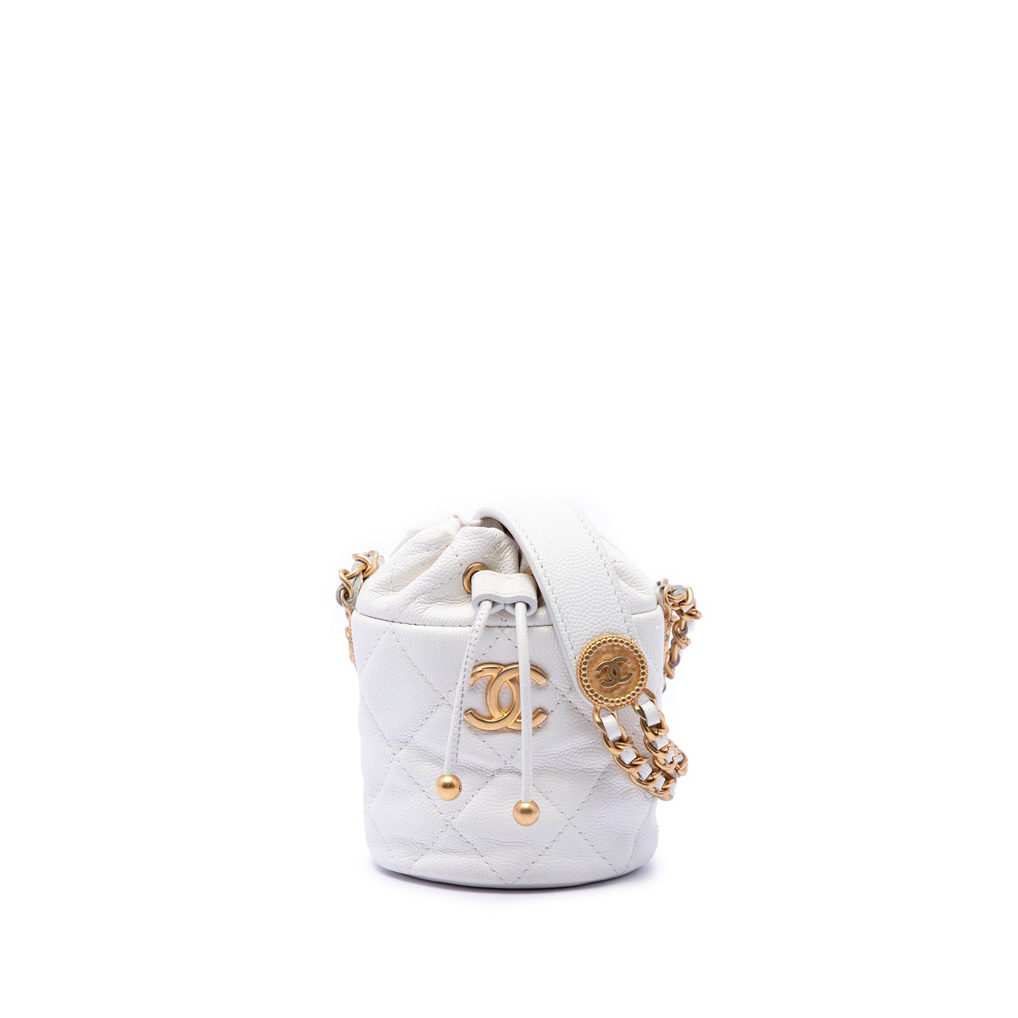 Chanel Mini Quilted Caviar Twist Your Buttons Drawstring Bucket Bag Size ONE SIZE - 1 Thumbnail