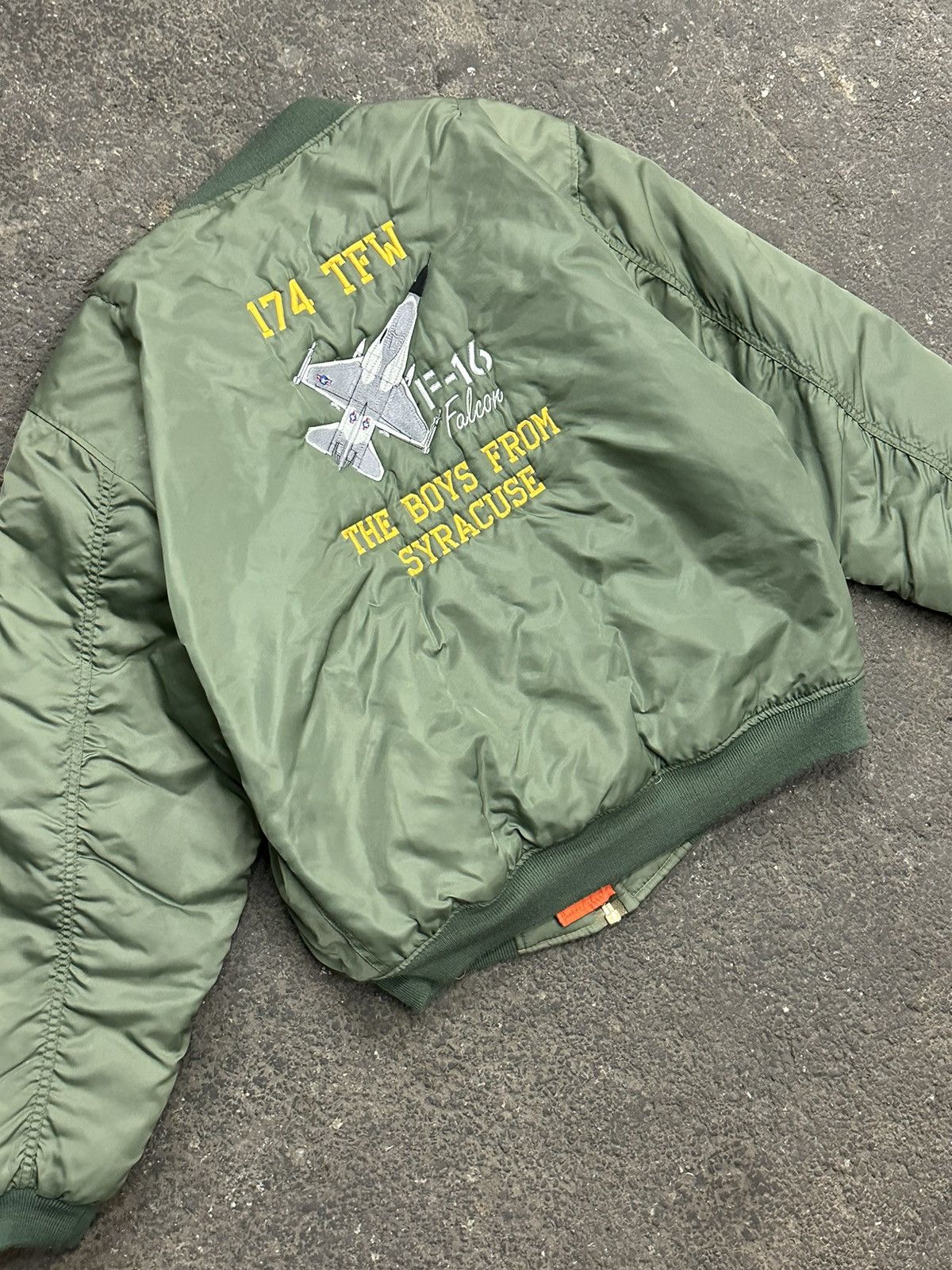 Vintage Y2K flight army bomber jacket Size US L / EU 52-54 / 3 - 2 Thumbnail