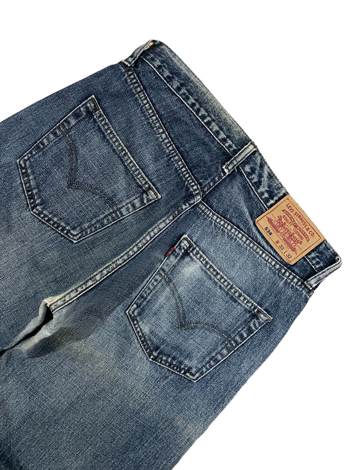 Levi's Vintage Levi’s Stone Wash Denim Baggy Straight Cut Jeans Size US 32 / EU 48 - 10 Thumbnail