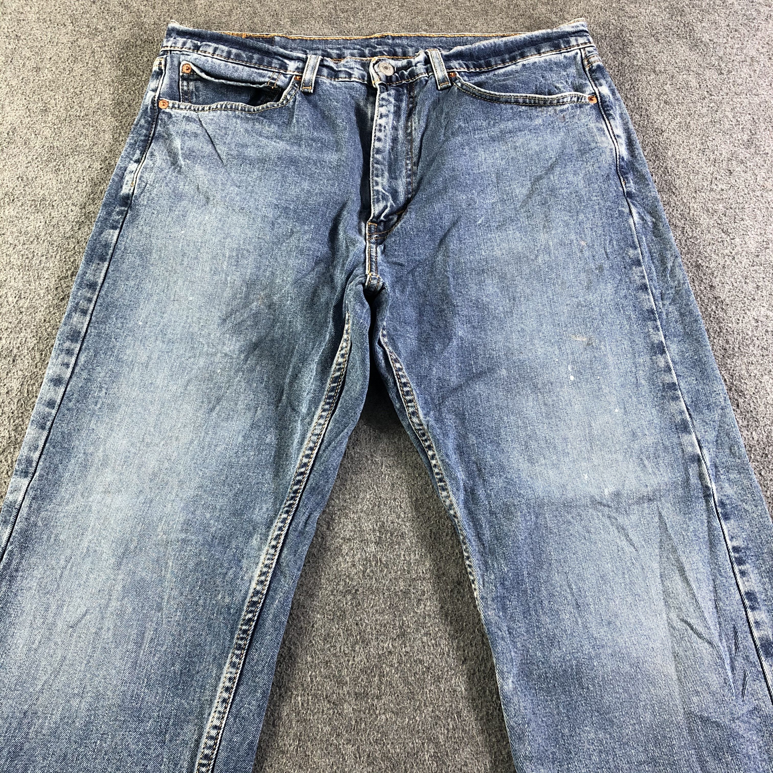 Levi's Vintage Blue Wash Levis 505 Jeans-J4359 Size US 35 - 3 Thumbnail