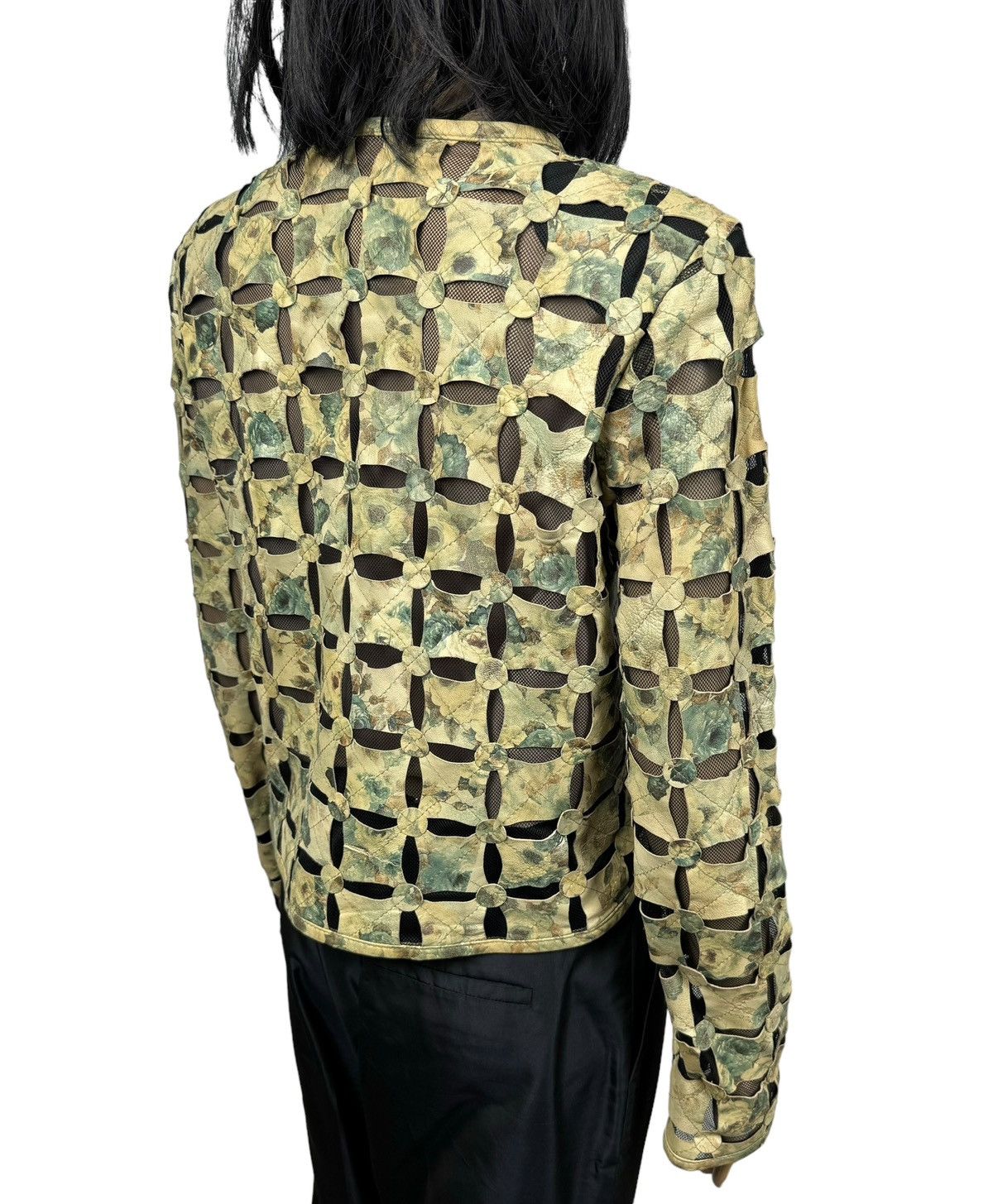 Designer × Genuine Leather Morgana Exclusive Genuine Leather Perforated Jacket size M Size M / US 6-8 / IT 42-44 - 11 Thumbnail