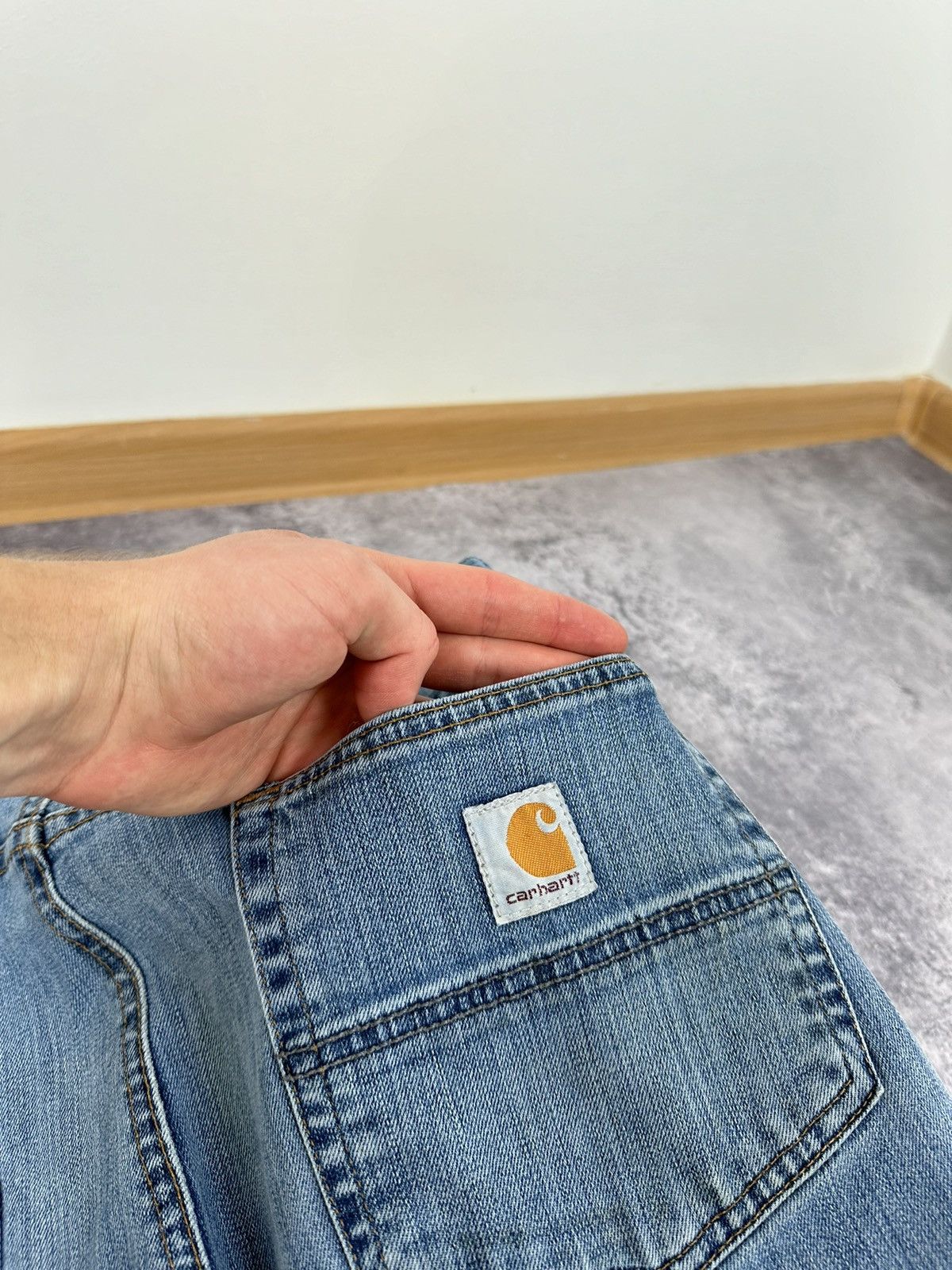 Carhartt Vintage Carhartt American Light Blue Denim Y2K Opium Jeans Size US 36 / EU 52 - 7 Thumbnail
