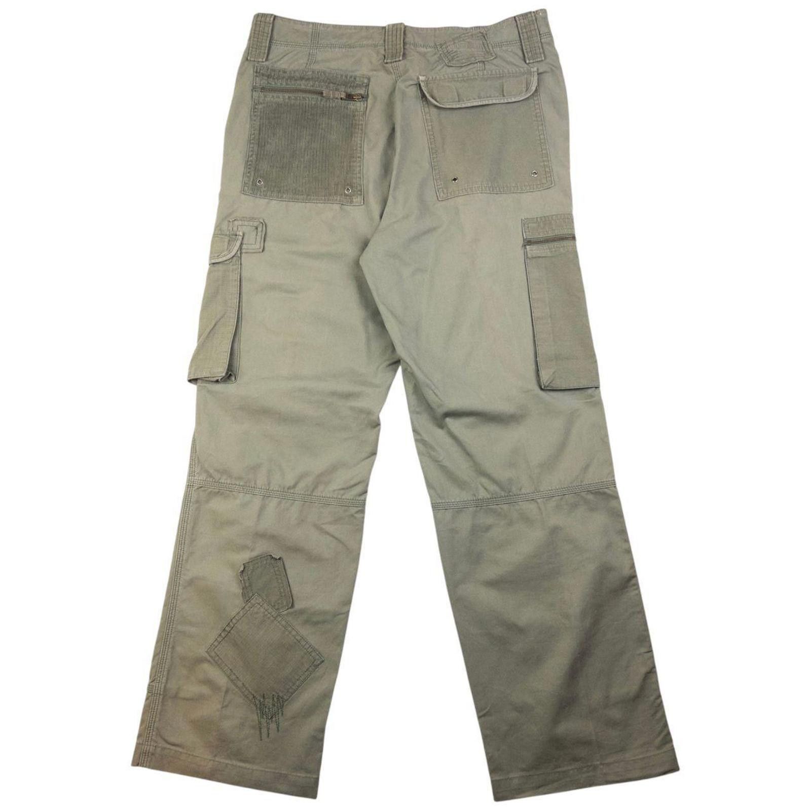DKNY Vintage DKNY Jeans Patchwork Cargo Trousers Size W36 Size US 36 / EU 52 - 2 Thumbnail