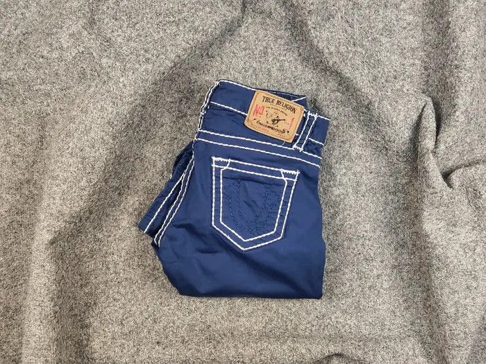 True Religion True Religion Brooklyn Blue Denim Vintage Jeans Made in USA Size 28" / US 6 / IT 42 - 1 Thumbnail