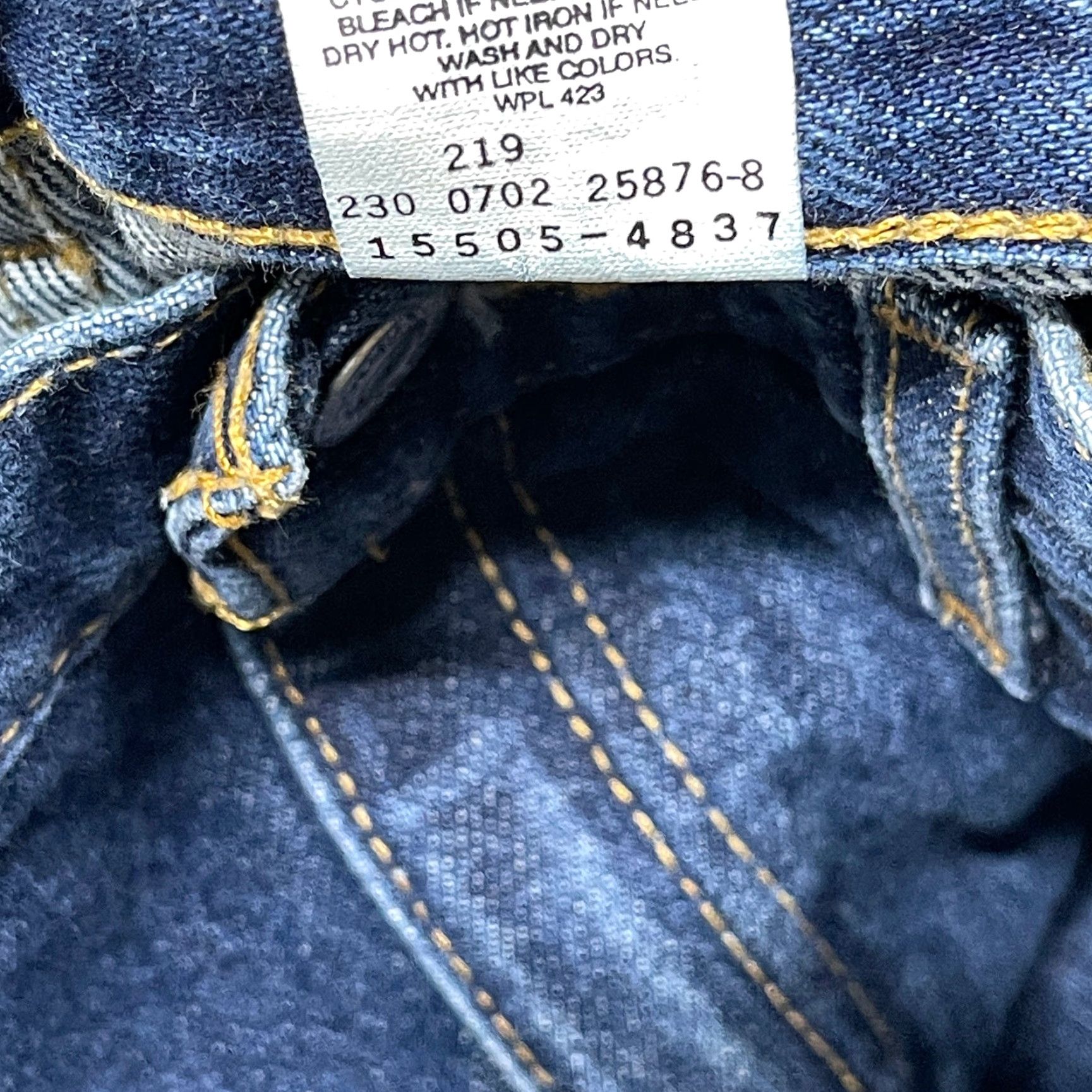 Levi's VINTAGE Levi's 505 Jeans Women 14 Blue Dark Wash Denim Straight High Rise 33 In 5-Pocket Y2K 2000S Retro Mens? Womens? Size 36" / US 14 / IT 50 - 5 Thumbnail