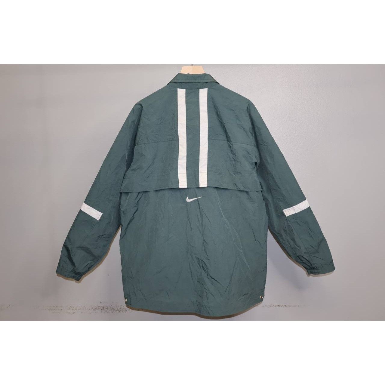 Nike Vintage 90s Nike Windbreaker Men’s M Half Zip Sage Green Size US M / EU 48-50 / 2 - 2 Thumbnail