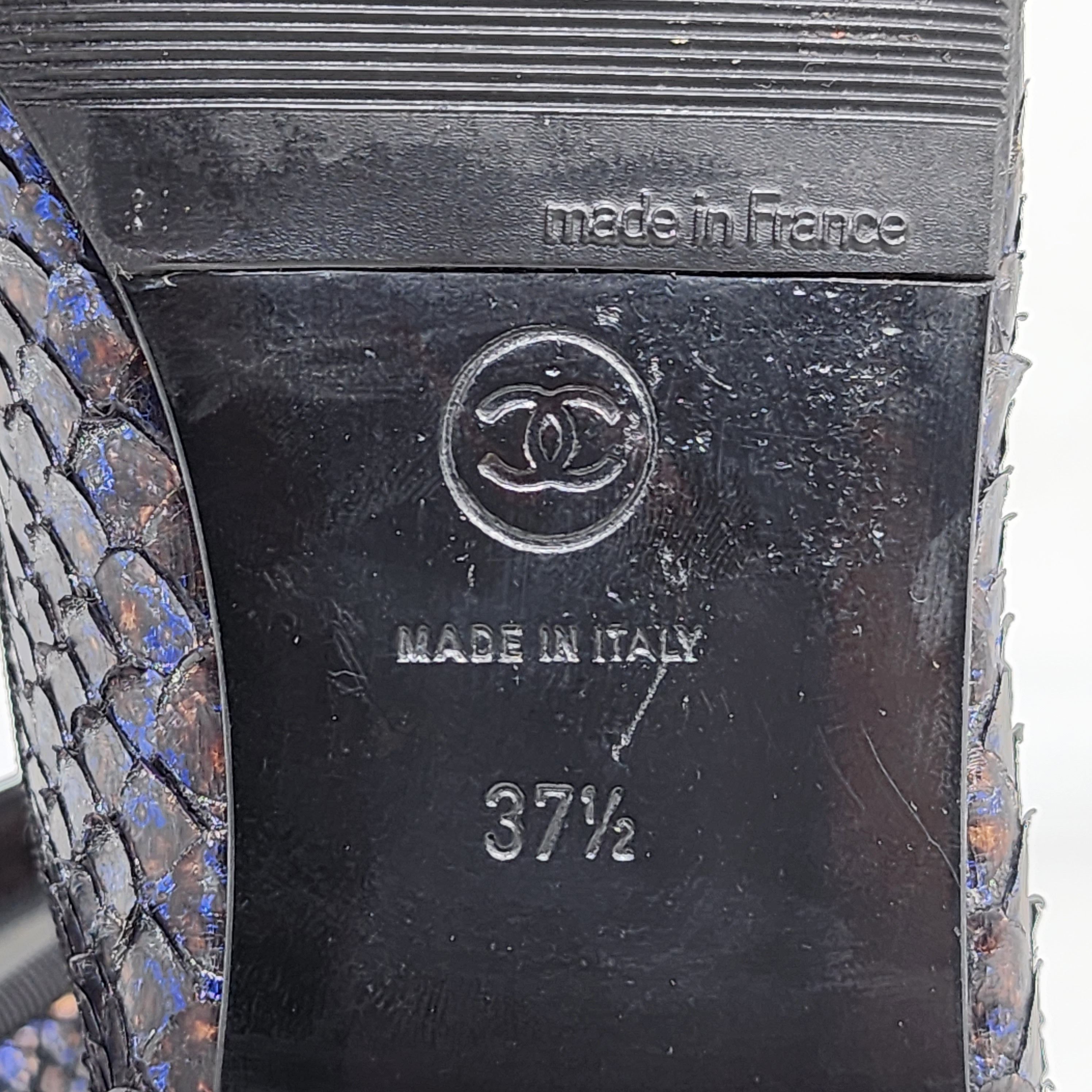 Chanel Chanel - Phyton Leather Ballerina Flats Size US 7.5 / IT 37.5 - 9 Thumbnail