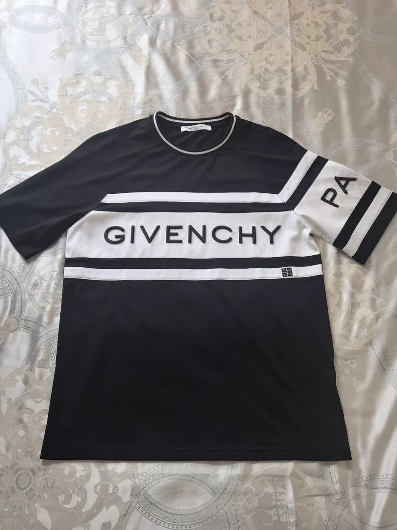 Givenchy Givenchy Givenchy Black and White Embroidered TShirt -2507 Size US L / EU 52-54 / 3 - 3 Thumbnail