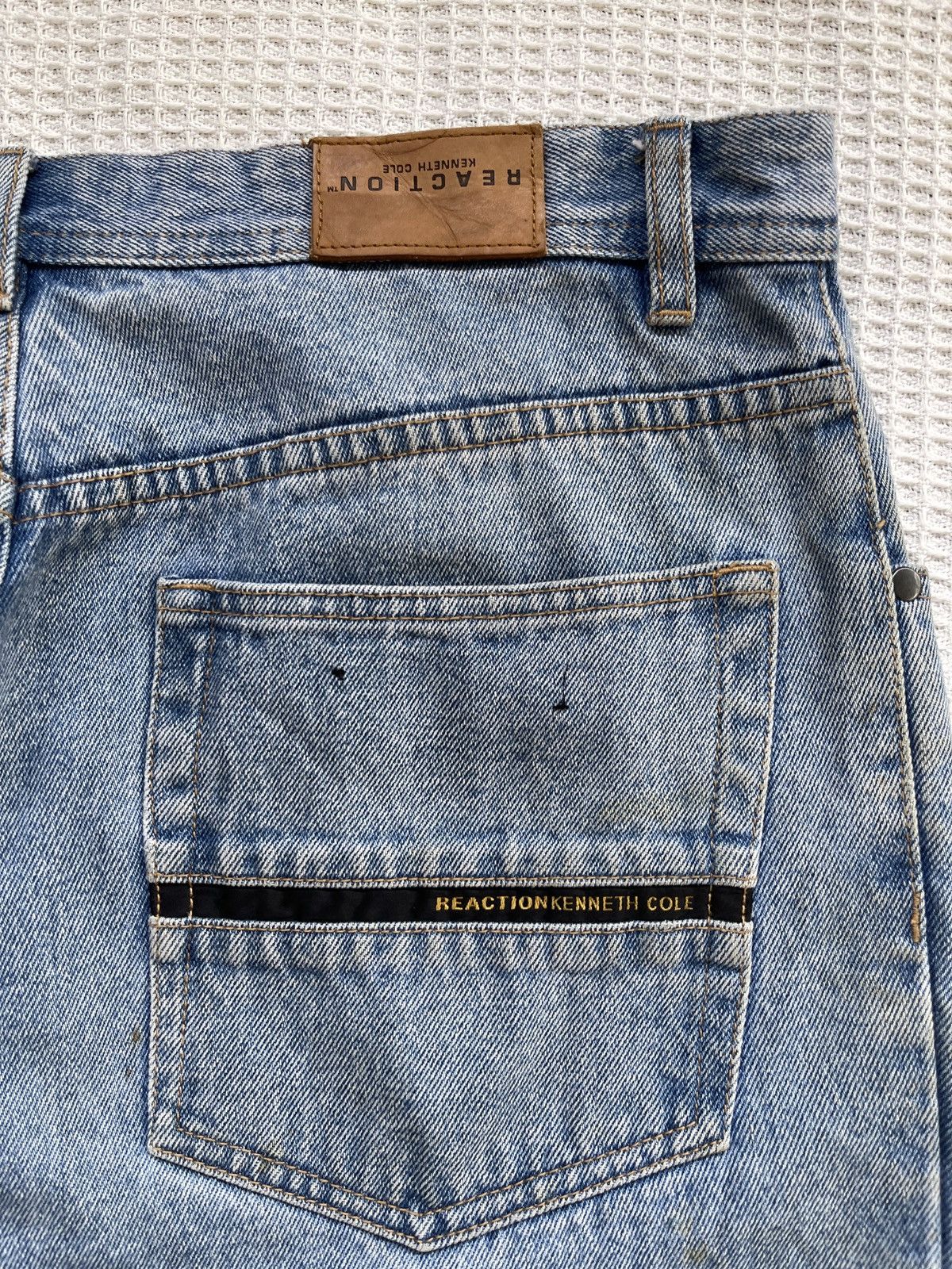 JNCO × Kenneth Cole × Southpole Last Drop🔥🔥Vtg Reaction Kenneth Cole Light Blue Baggy Jeans Size US 34 / EU 50 - 6 Thumbnail