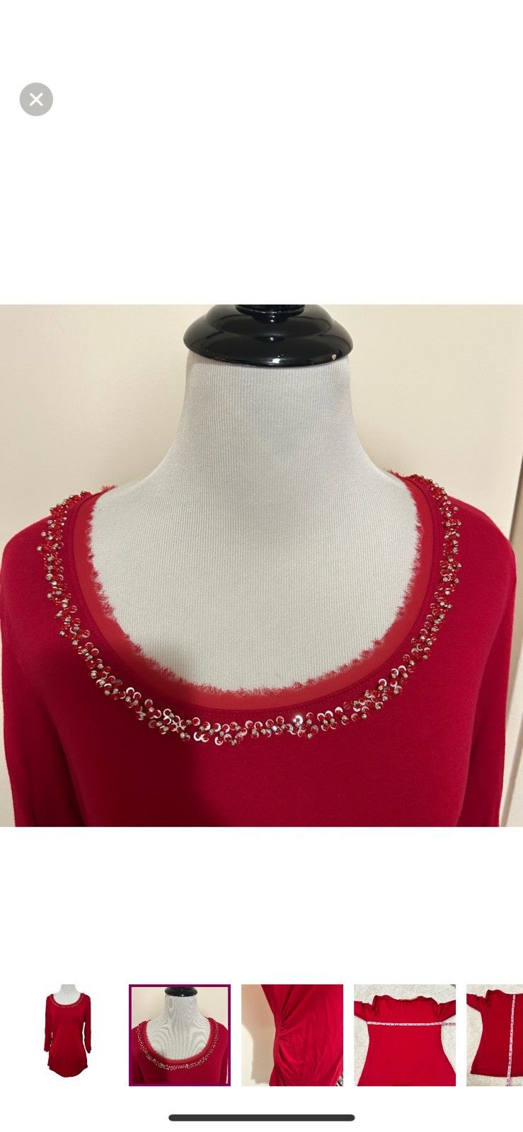 White House Black Market White House black market medium beaded blouse Size M / US 6-8 / IT 42-44 - 4 Thumbnail