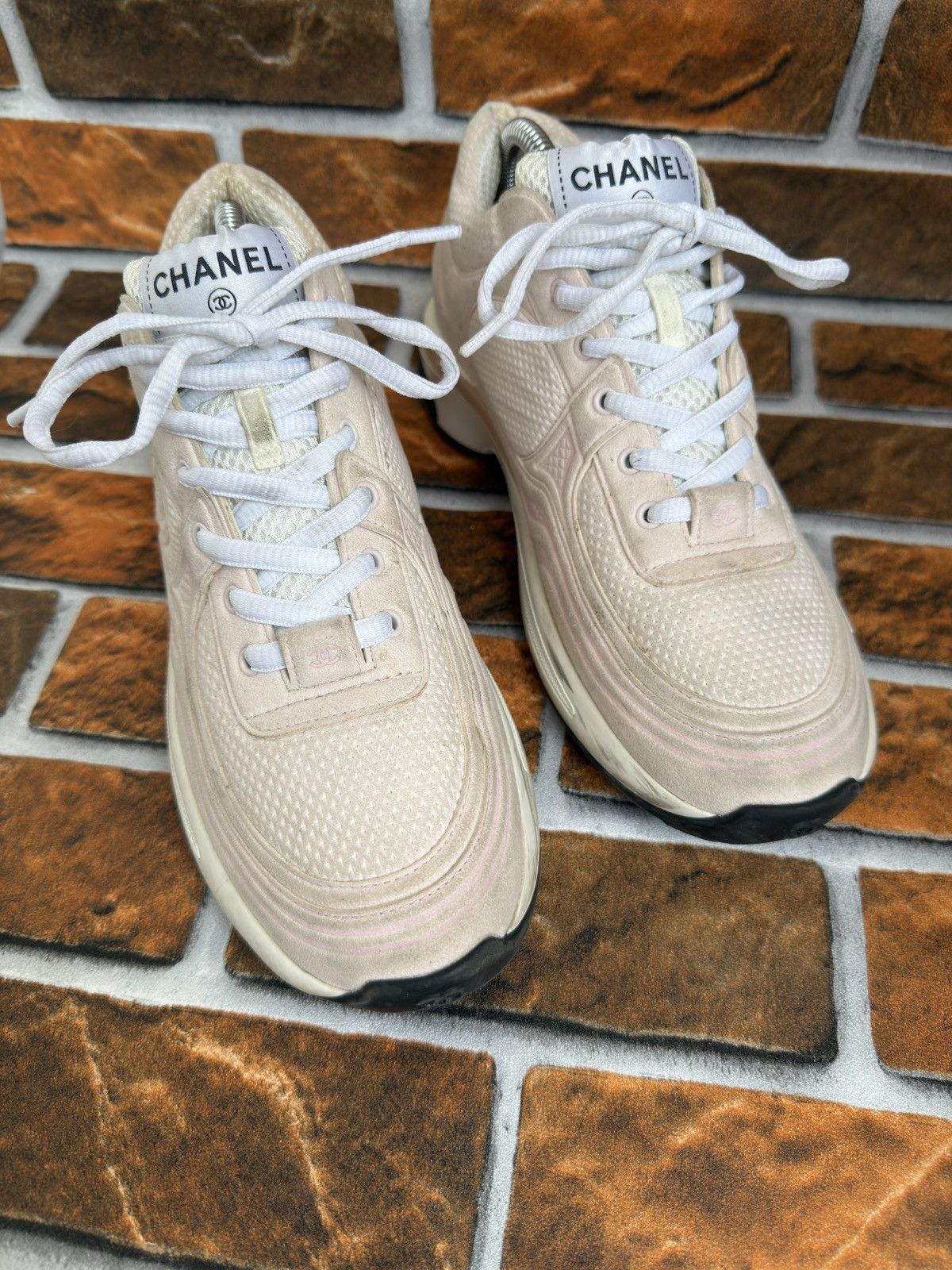 Chanel 🔥CC Logo trainers Size US 7.5 / IT 37.5 - 3 Thumbnail