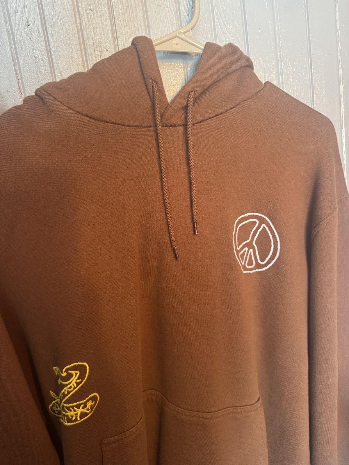Designer Reception Embroidered Brown Hoodie Size US XL / EU 56 / 4 - 15 Thumbnail