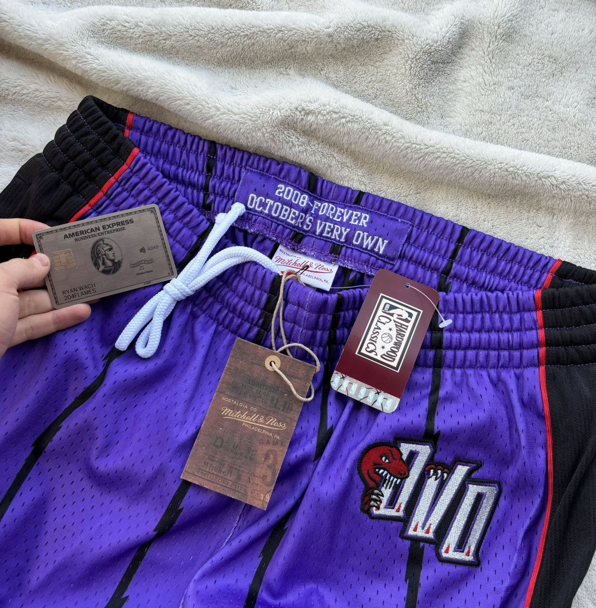 October's Very Own OVO x Mitchell & Ness x Raptors Shorts - Rare! Size US 42 / EU 58 - 4 Thumbnail