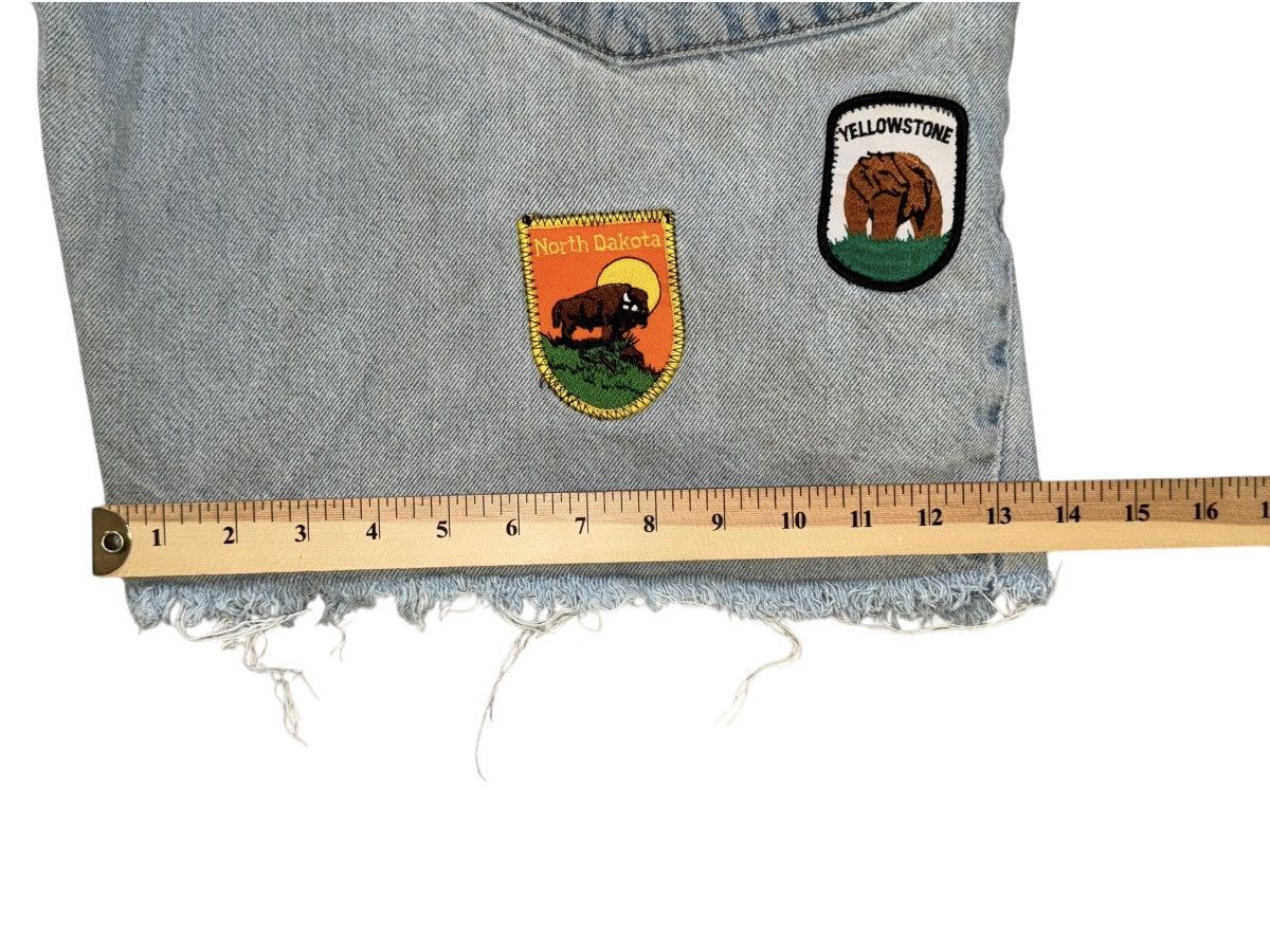 JNCO VTG 90s JNCO JEANS Shorts CRAZY PATCHWORK DISTRESSED BAGGY Size US 40 / EU 56 - 14 Thumbnail