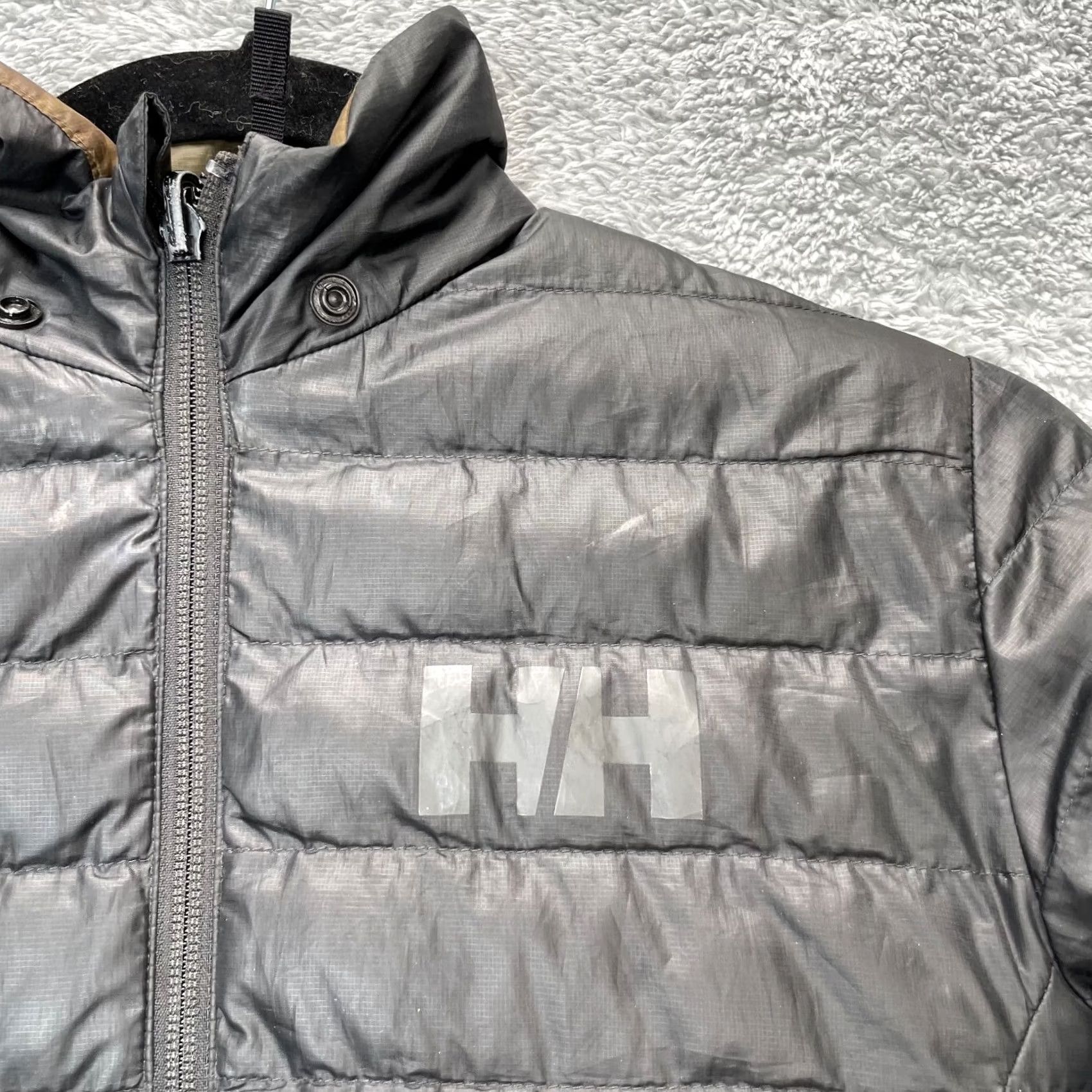 Helly Hansen VINTAGE Helly Hansen Jacket Womens 12 Brown Camo Reversible Puffer Coat Hooded Full Zip Size XL / US 12-14 / IT 48-50 - 3 Thumbnail